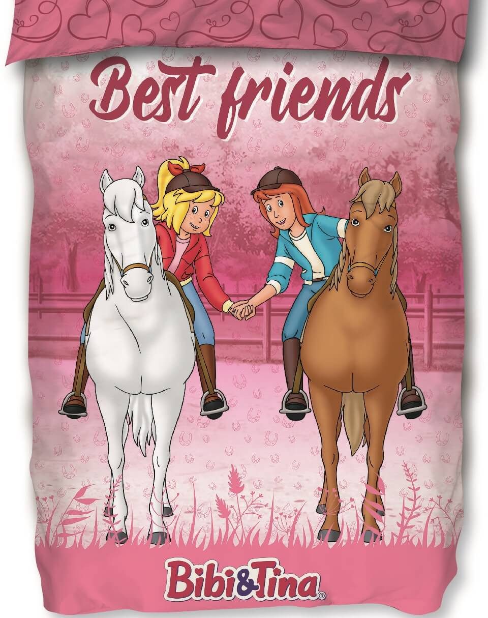 SkyBrands Bettwäsche Bibi & Tina - Best Friends - Wende-Bettwäsche-Set, 135x200 & 80x80, Baumwolle, 100% Baumwolle – Bild 3 von 4