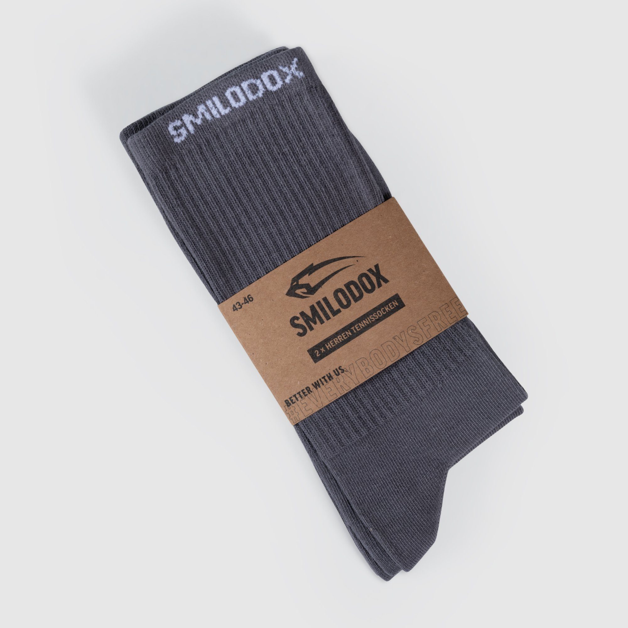 Smilodox Tennissocken Men Tennissocken 2er Pack Multicolor V1 Anthrazit