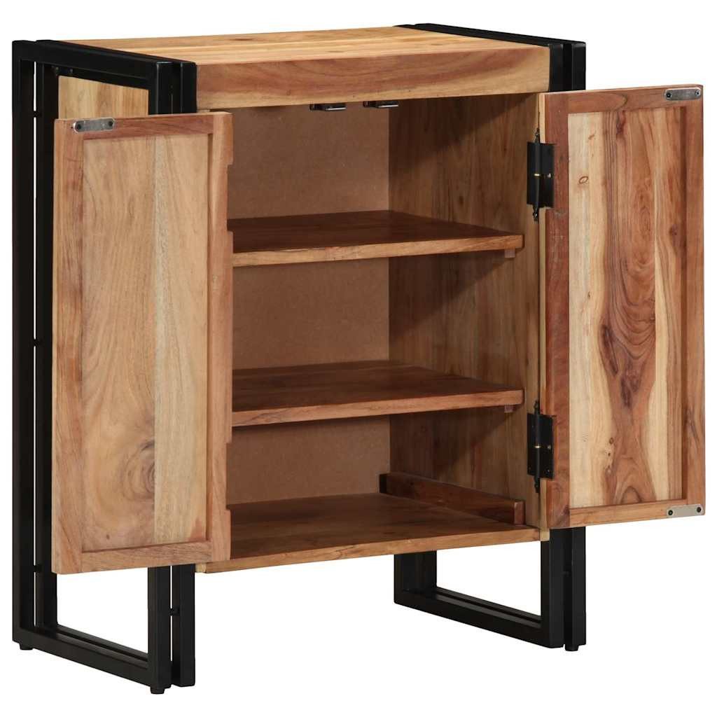 vidaXL Schuhregal Schuhschrank 56 x 35 x 70 cm Massivholz Braun, 1-tlg.