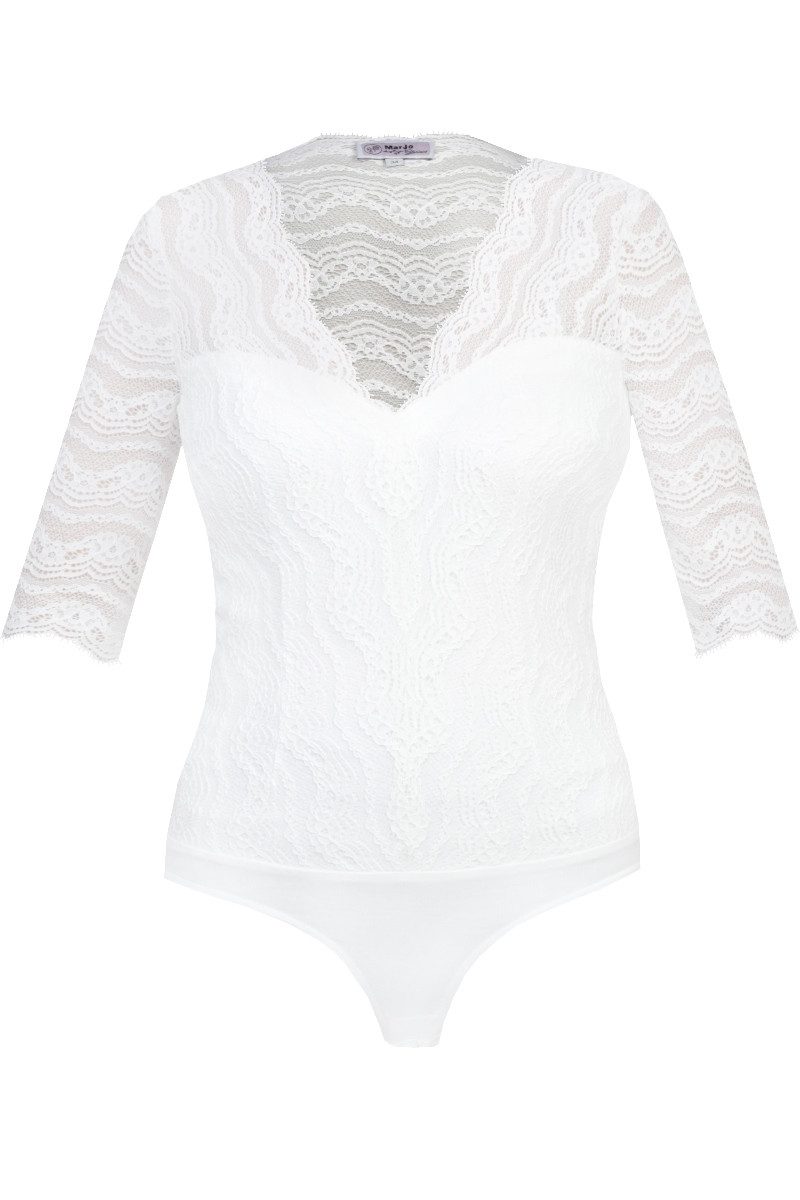 MarJo Blusenbody Blusenbody - GINA-LOTTA - offweiß, schwarz