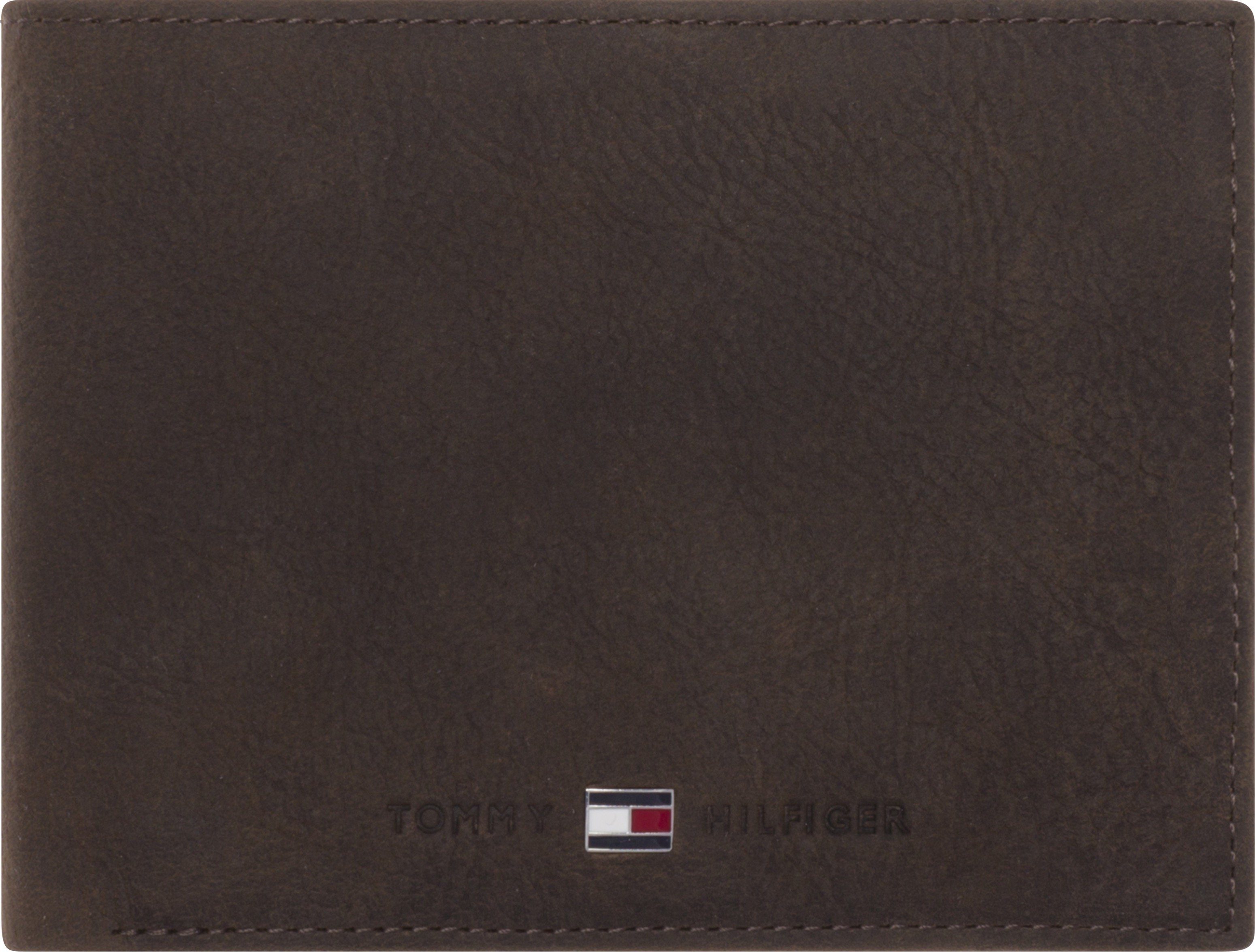 Tommy Hilfiger Geldbörse JOHNSON CC AND COIN POCKET, im kleinen Format aus  hochwertigem Leder