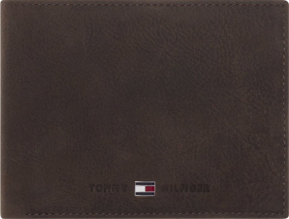 Tommy Hilfiger Geldbörse JOHNSON CC AND COIN POCKET, im kleinen Format aus  hochwertigem Leder