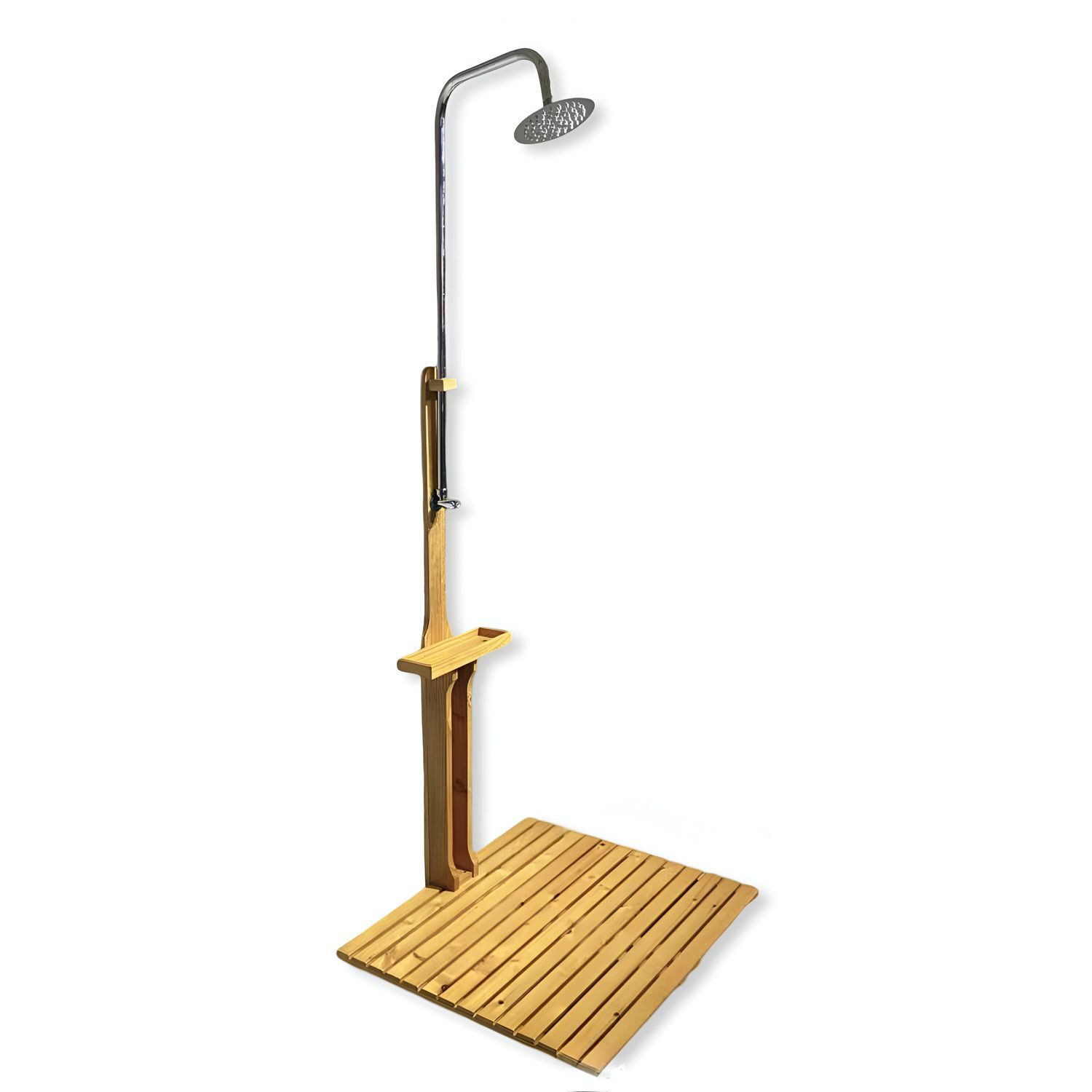 BURI Gartendusche Gartendusche Kiefernholz mit Eisen günstig online kaufen