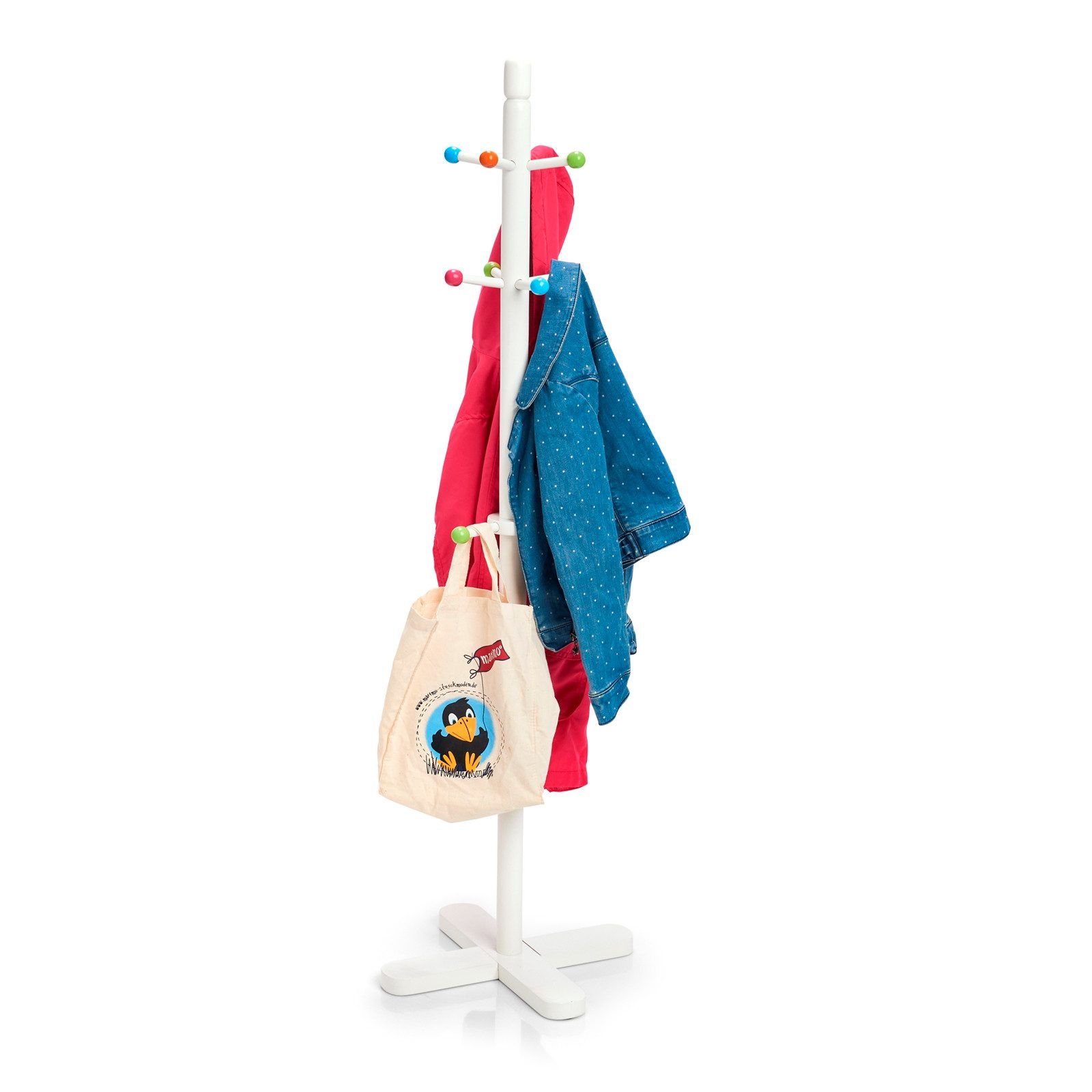 Zeller Present Kleiderständer Kleiderständer Kinderkleiderständer Weiß, (Stück, 1 St., 1 Kleiderständer ohne Dekoration), Kindermöbel Kindergarderobe