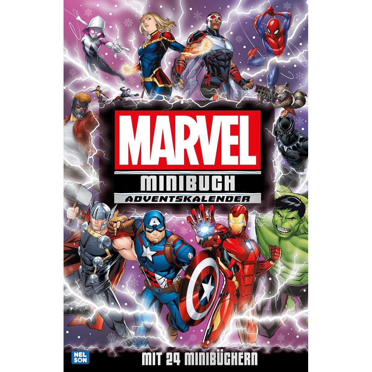 Adventskalender Marvel: Minibuch-Adventskalender: Mit 24 Mini-Büchern, Adventskale