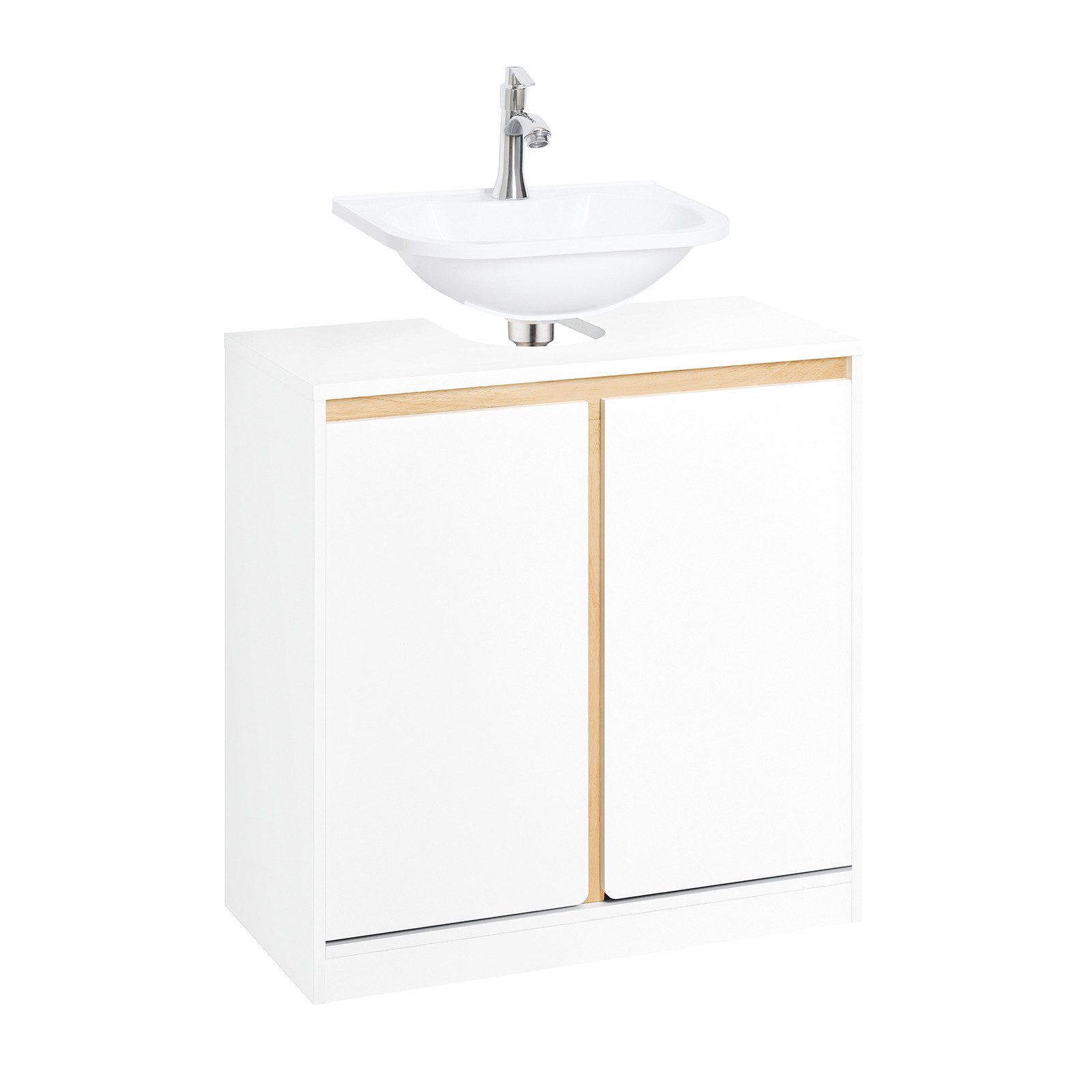 SoBuy Waschbeckenunterschrank BZR78 Badezimmerschrank Badschrank Unterschra günstig online kaufen