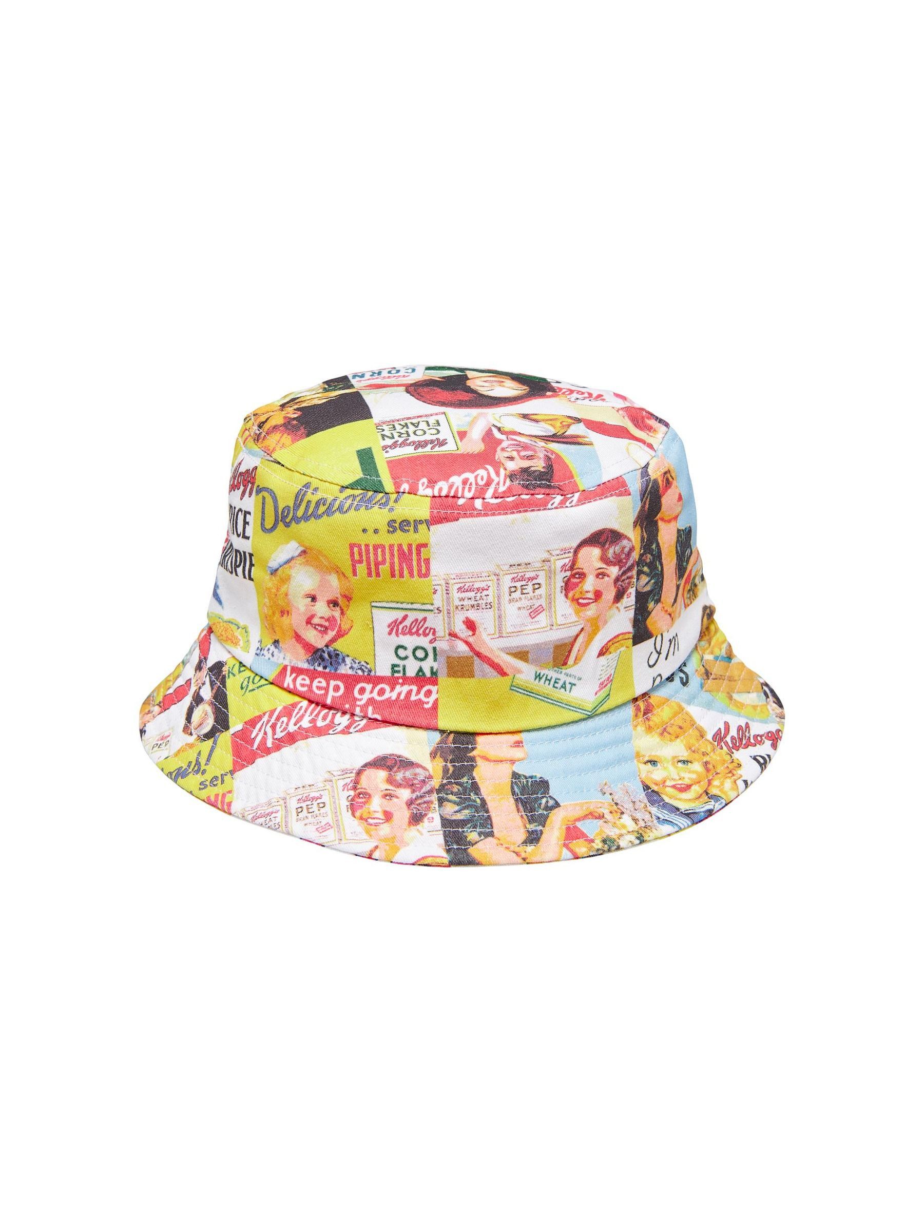 ONLY & SONS Snapback Cap Hut Print Design Sommer Bucket Hat für Herren (casual) Regular fit bedruckt wärmend Ohne Verschluss casual-Style