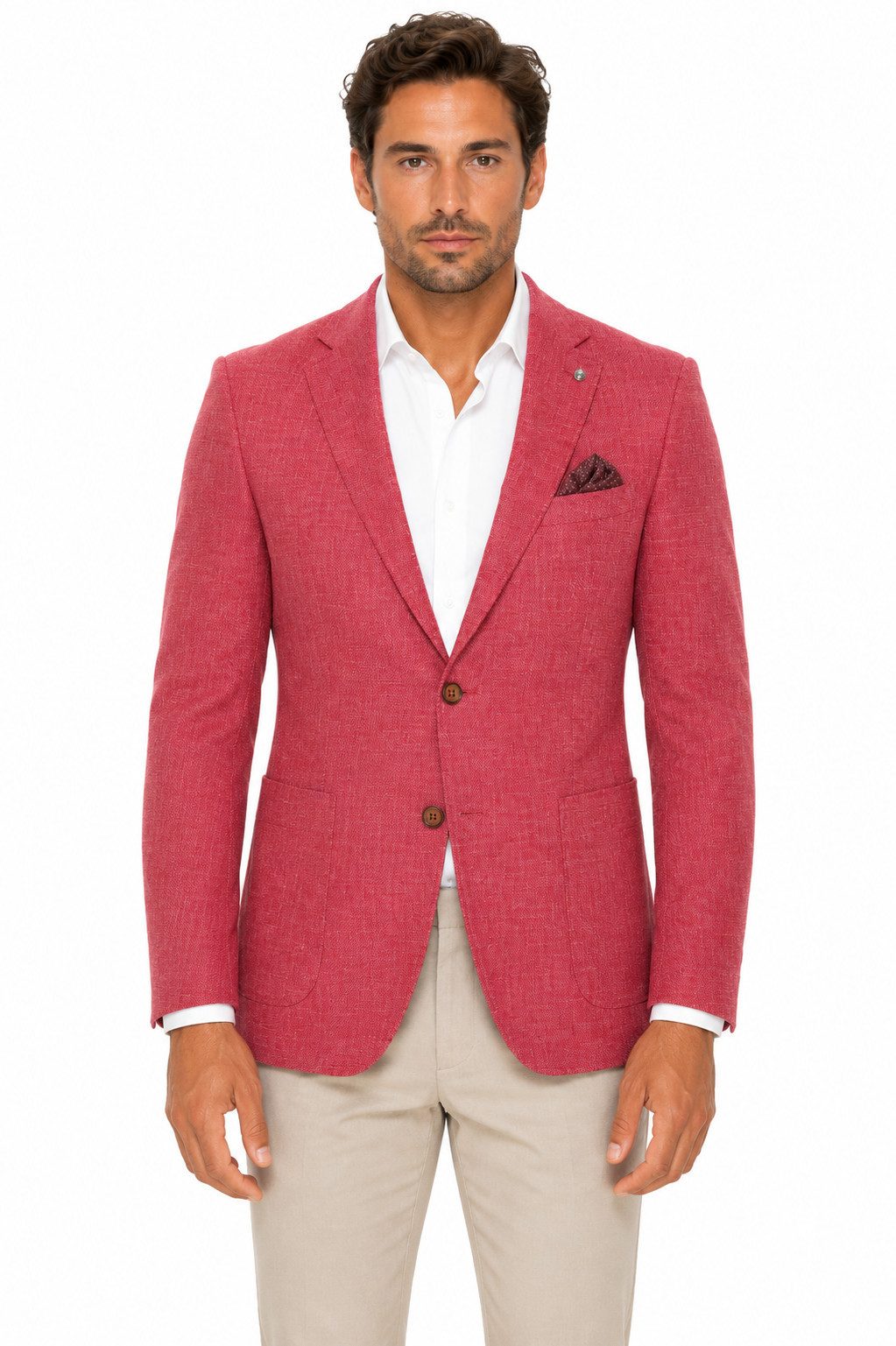 Guild Clothing Sakko Herren Sommer Amalfi Sakko - Slim Fit Leichtes Leinensakko, Halbgefüttert, Atmungsaktiv, Elegantes Freizeit