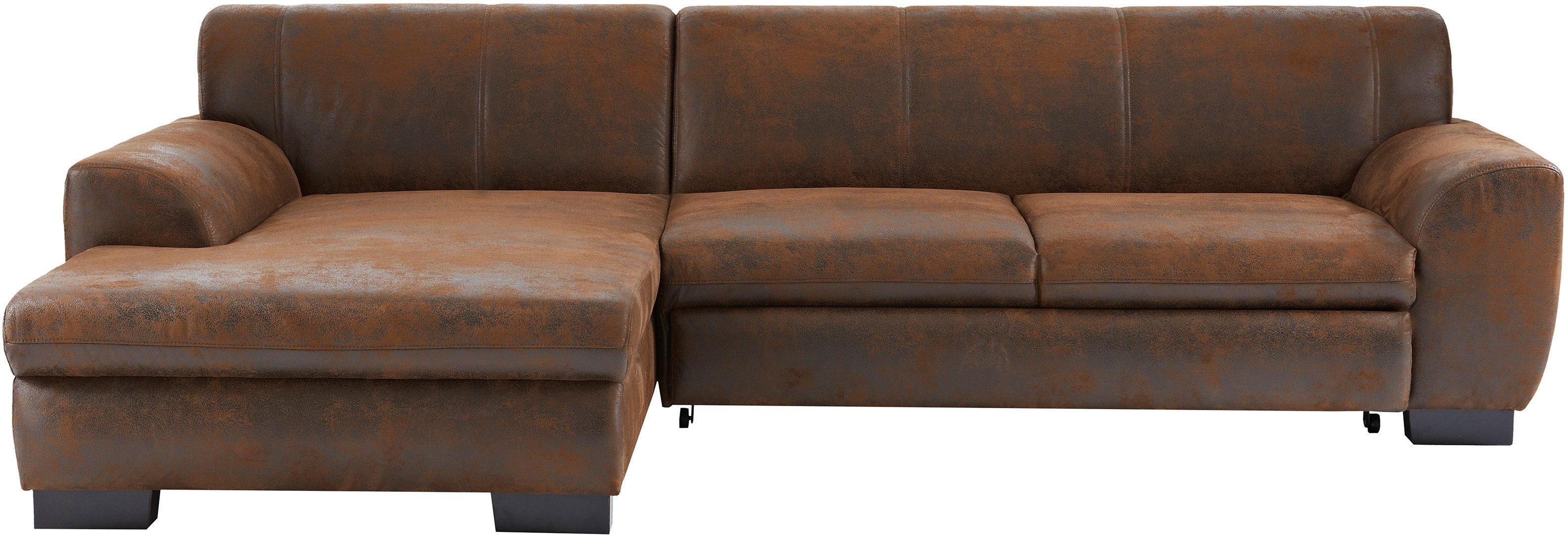 Home affaire Ecksofa Nika zeitlos und elegant, L-Form, wahlweise mit Bettfu günstig online kaufen