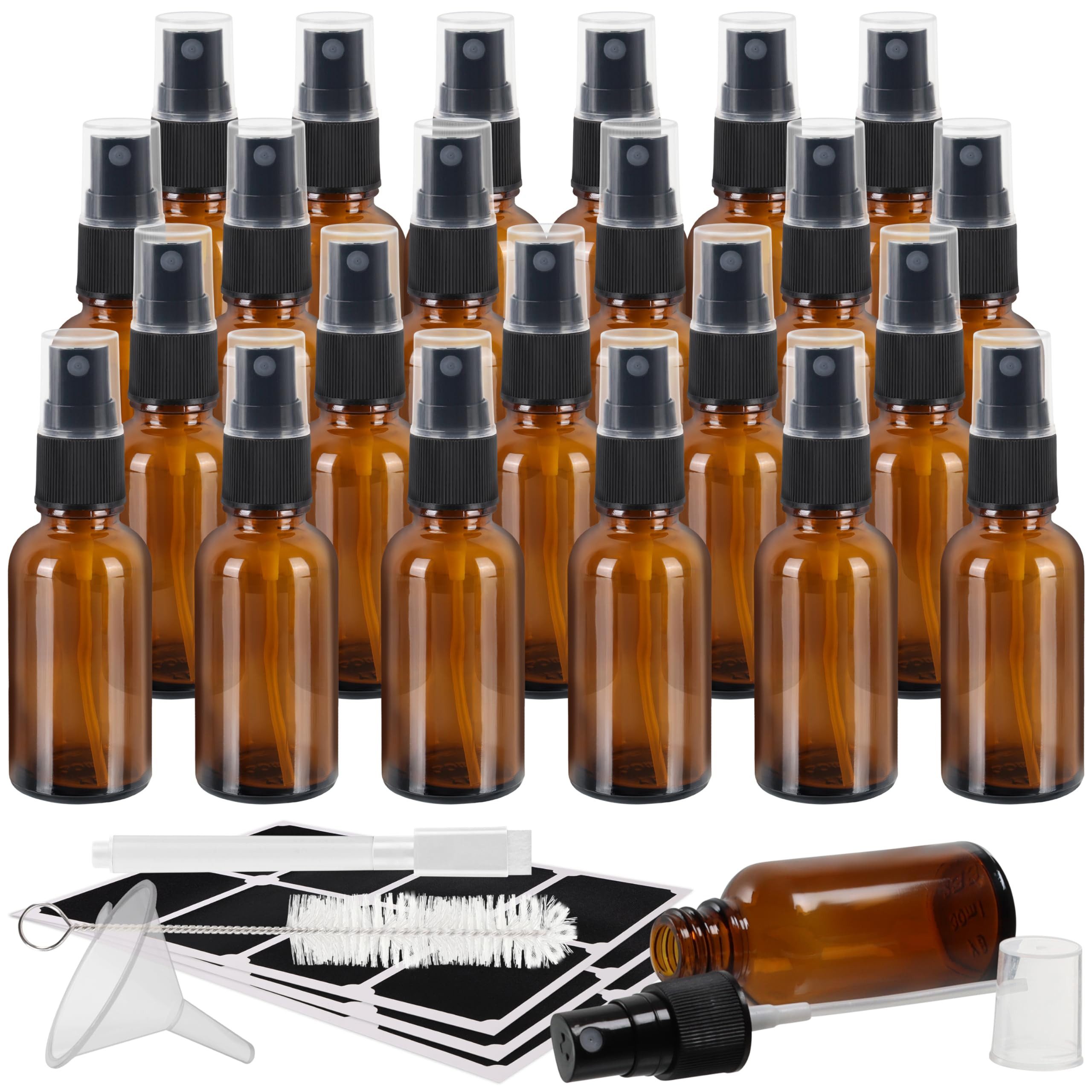 Sprühflasche 24er Packung Braunglas Zerstäuber 30 ml