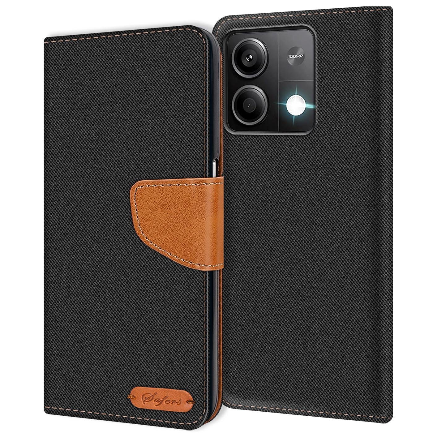 CoolGadget Handyhülle Denim Schutzhülle Flip Case für Xiaomi Redmi Note 13 Pro 5G 6,67 Zoll, Book Cover Handy Case Jeans Hülle für Redmi Note 13 Pro 5G Klapphülle