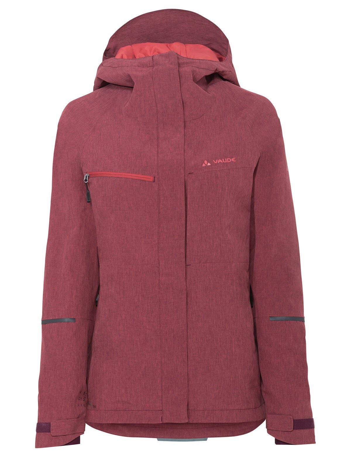 VAUDE Outdoorjacke Women's Yaras Warm Rain Jacket (1-St) Klimaneutral kompensiert cassis uni