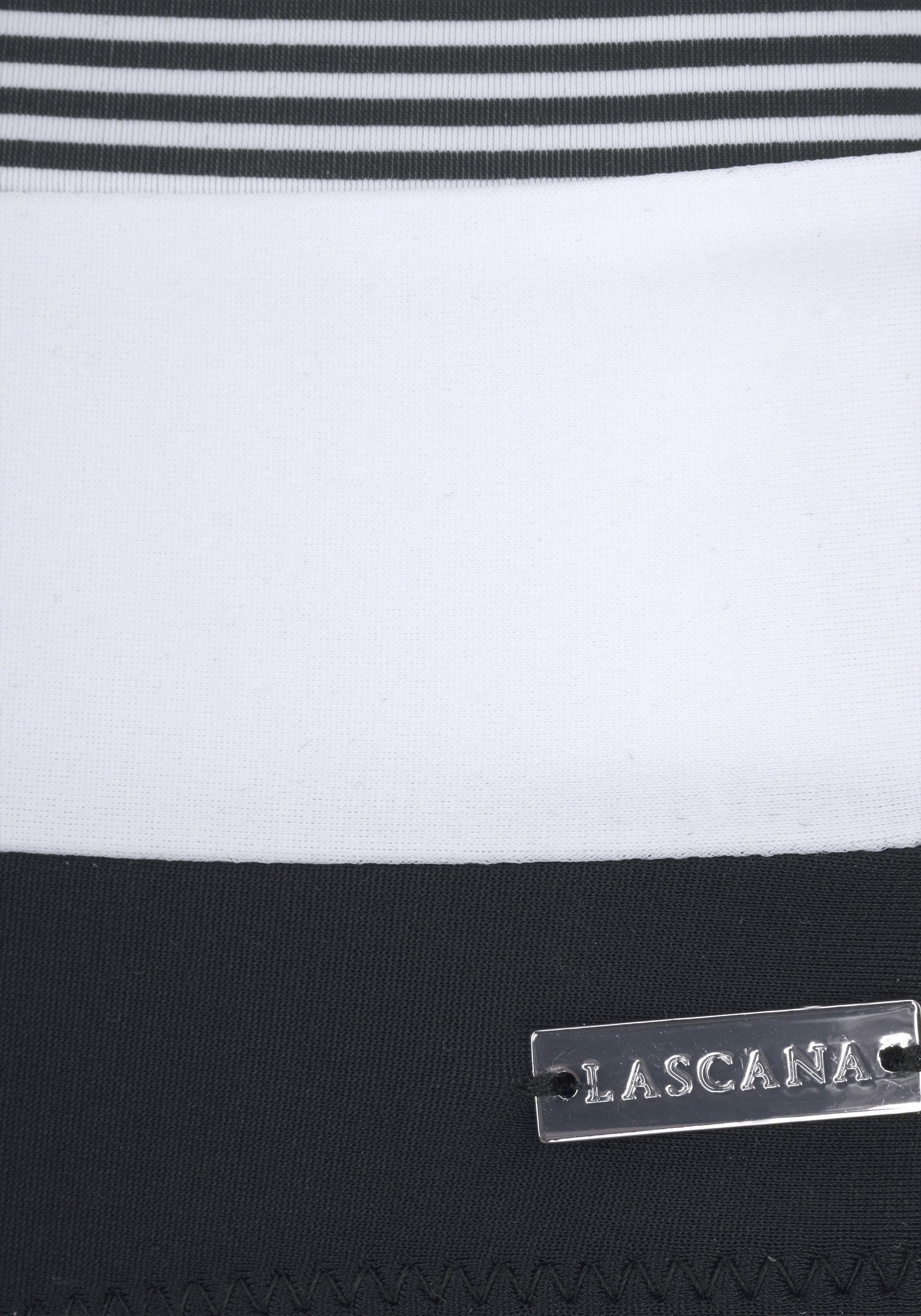 LASCANA Badeanzug mit filigranen Streifen