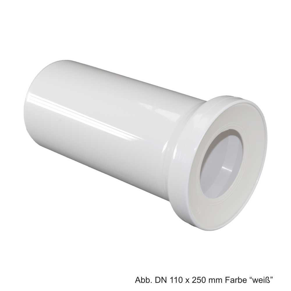 Unterputz-Spülkasten Universal-WC-Anschlussstutzen gerade mit Gummilippendichtung DN110x150