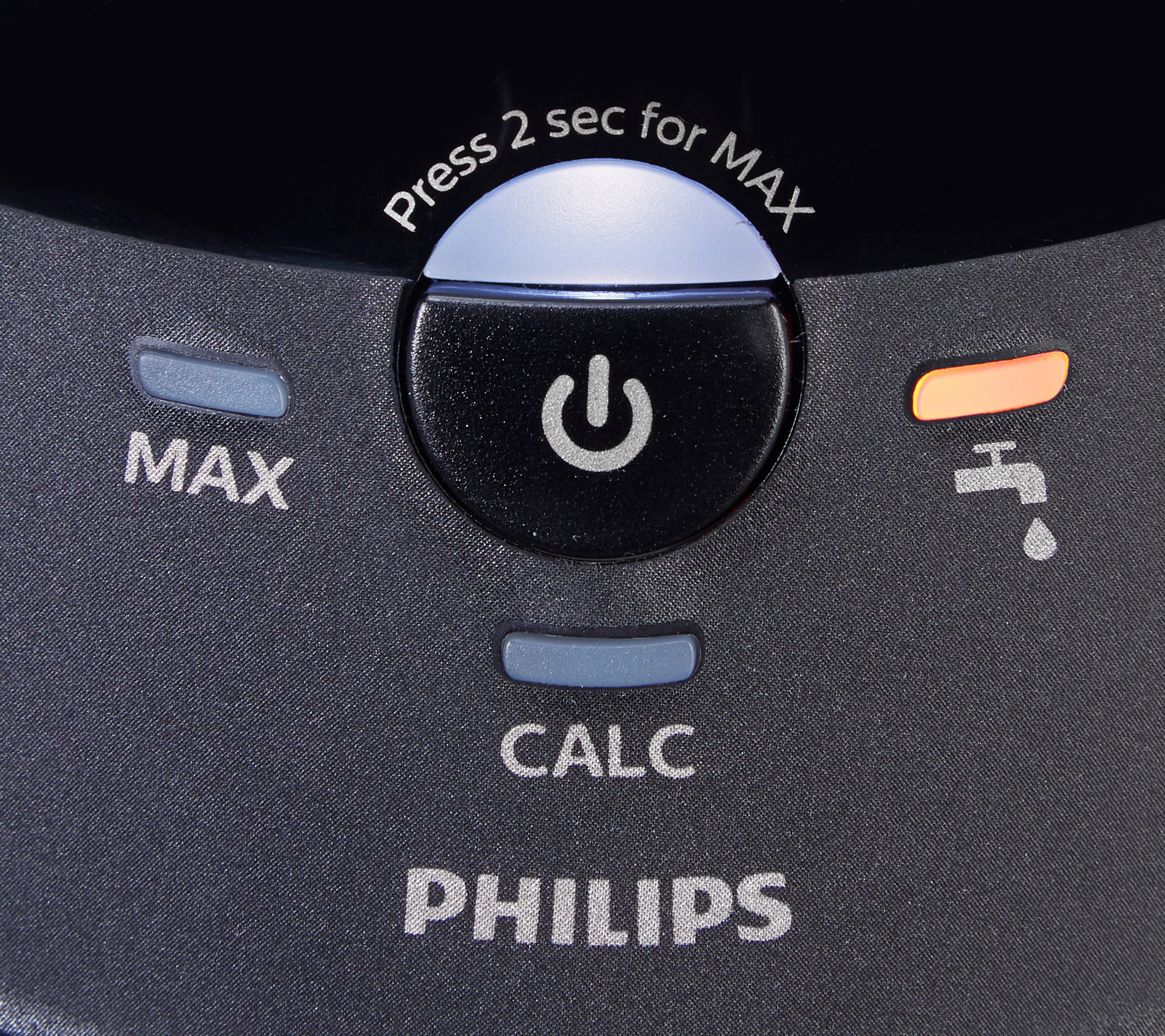 Philips Dampfbügelstation PerfectCare 8000 Series ml 2.700 Sensor, Watt, DynamicQ Wassertank, 1800 Dampfstoß gr 700 & PSG8140/80, OptimalTemp