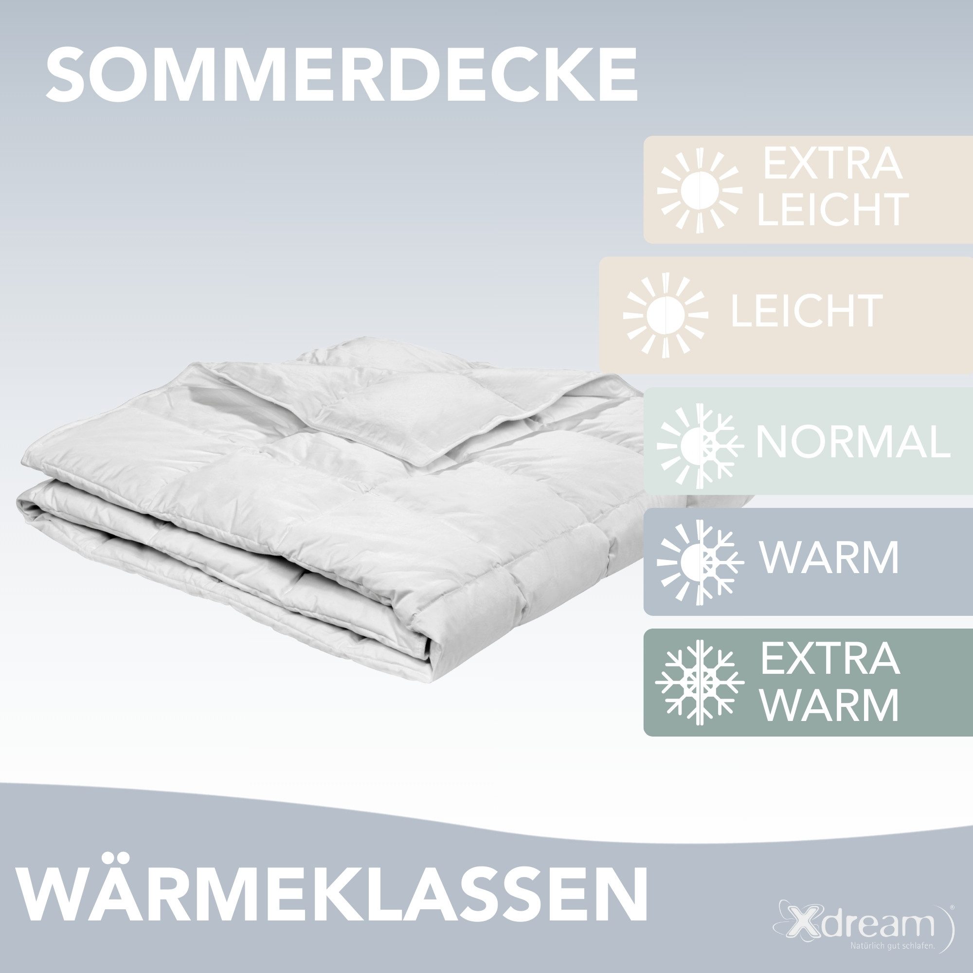 XDREAM Daunenbettdecke Nature Daunendecke, 135x200 cm günstig online kaufen