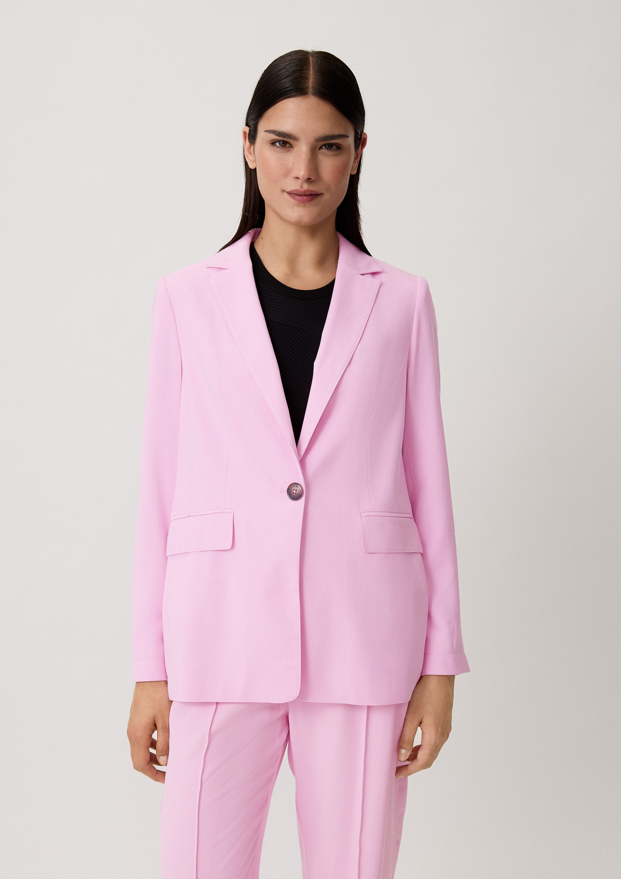 comma Jackenblazer Indoor-Blazer Blazer aus Viskosemix