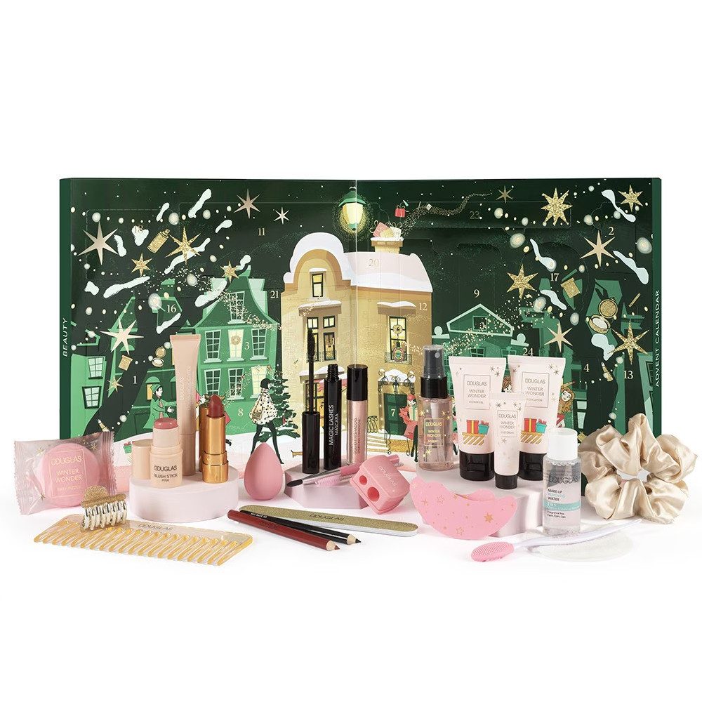 Douglas Adventskalender Douglas Beauty Adventskalender 2025 – 24× Make-up & Pflege (24-tlg), 24 Überraschungen: Hautpflege, Make-up & Accessoires