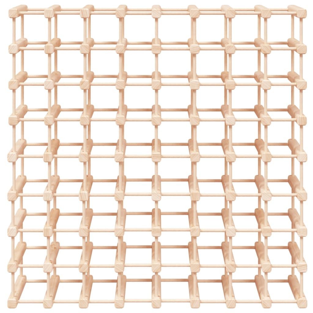 vidaXL Weinregal Weinregal für 72 Flaschen 90,5x23x90,5 cm Massivholz Kiefer, 1-tlg.