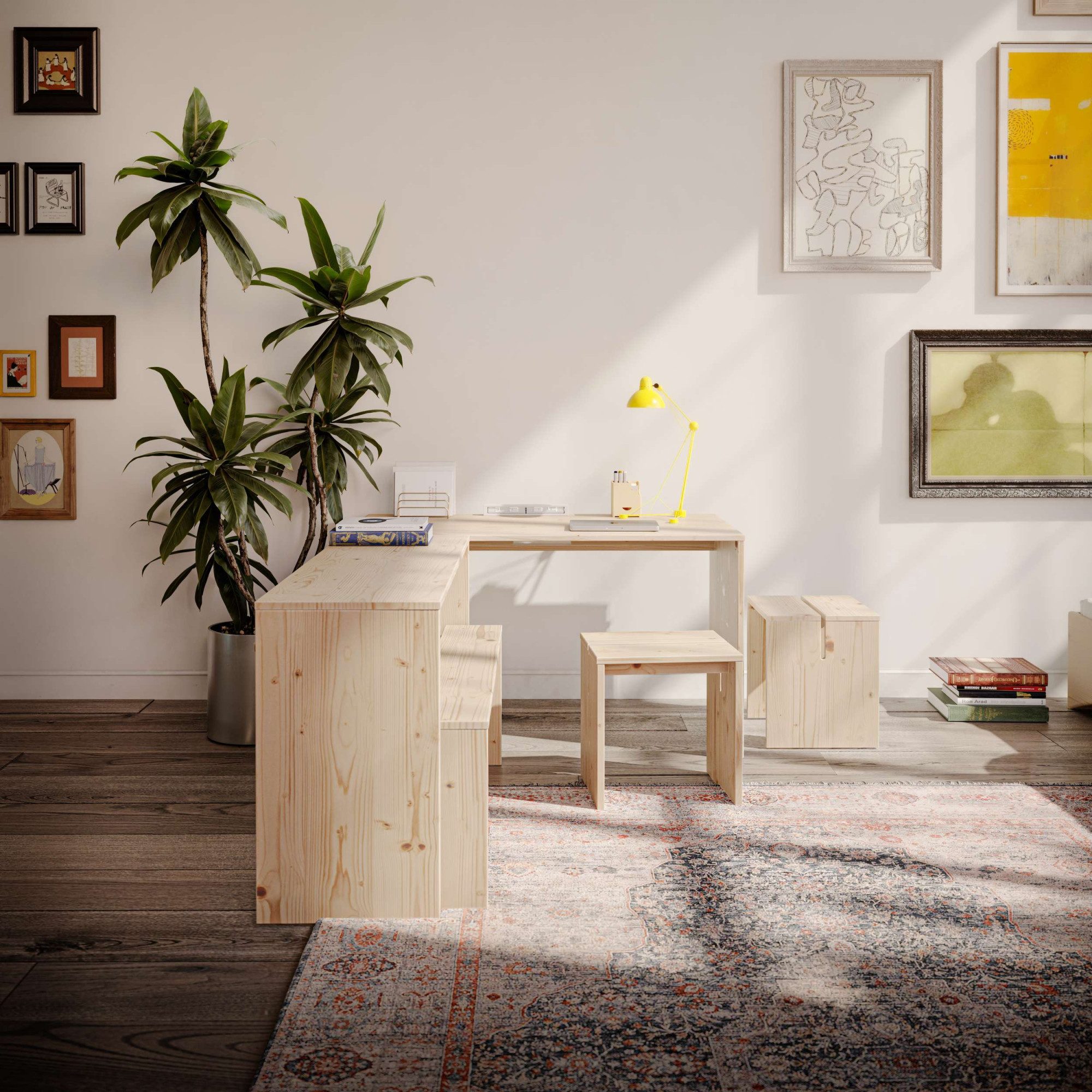 Karup Design Sitzhocker Join-In Stool, Hocker, Sitzhocker, Beistelltisch, aus FSC®-Massivholz, minimalistisches Design, langlebig, flexibel, vielseitig éinsetzbar