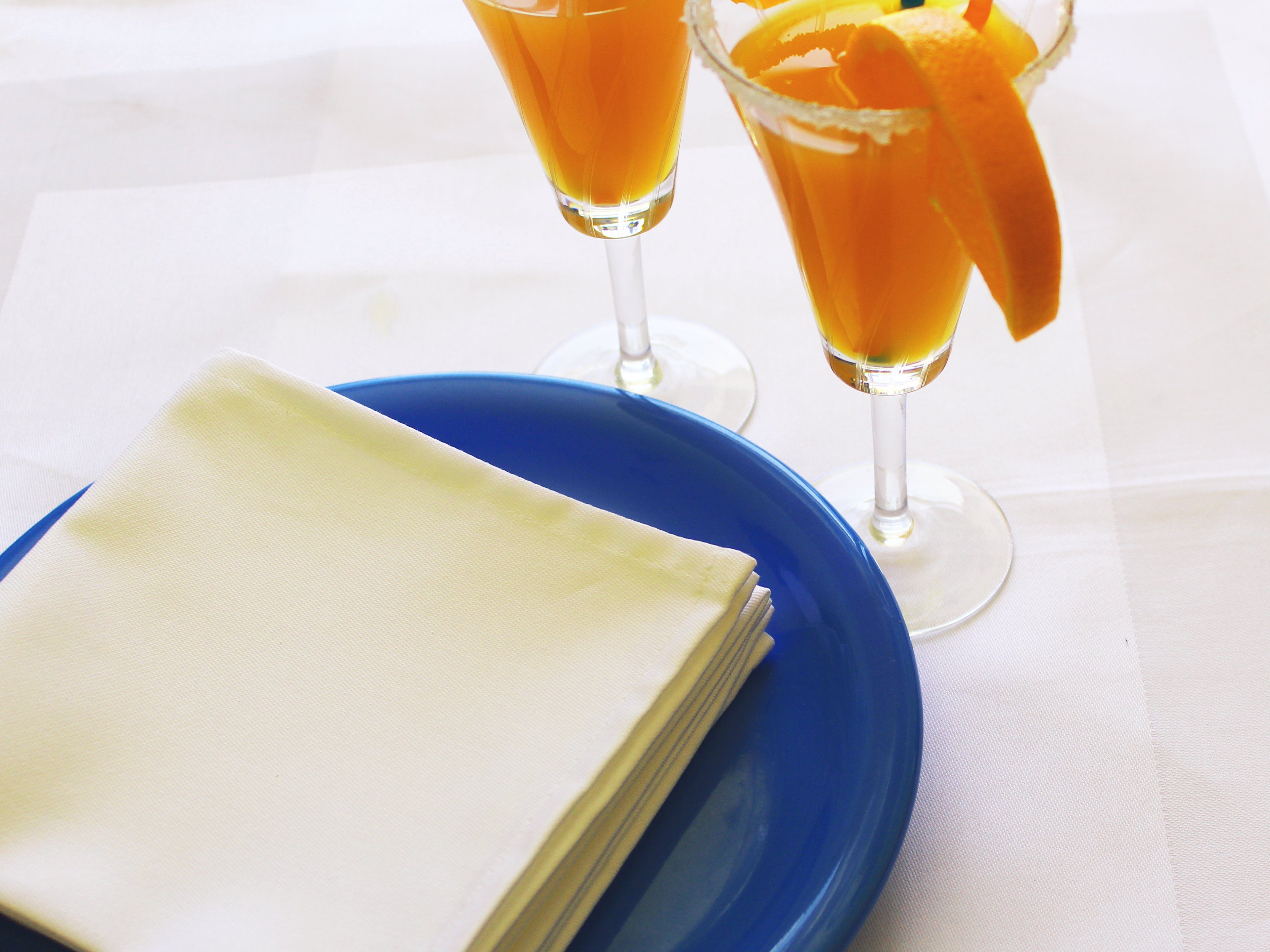 Libusch® Stoffserviette Cocktailservietten weiß, ohne Muster, 30x30cm, Baumwolle, (Menge wählbar, 10 St., Set), uni weiß, Vollzwirn