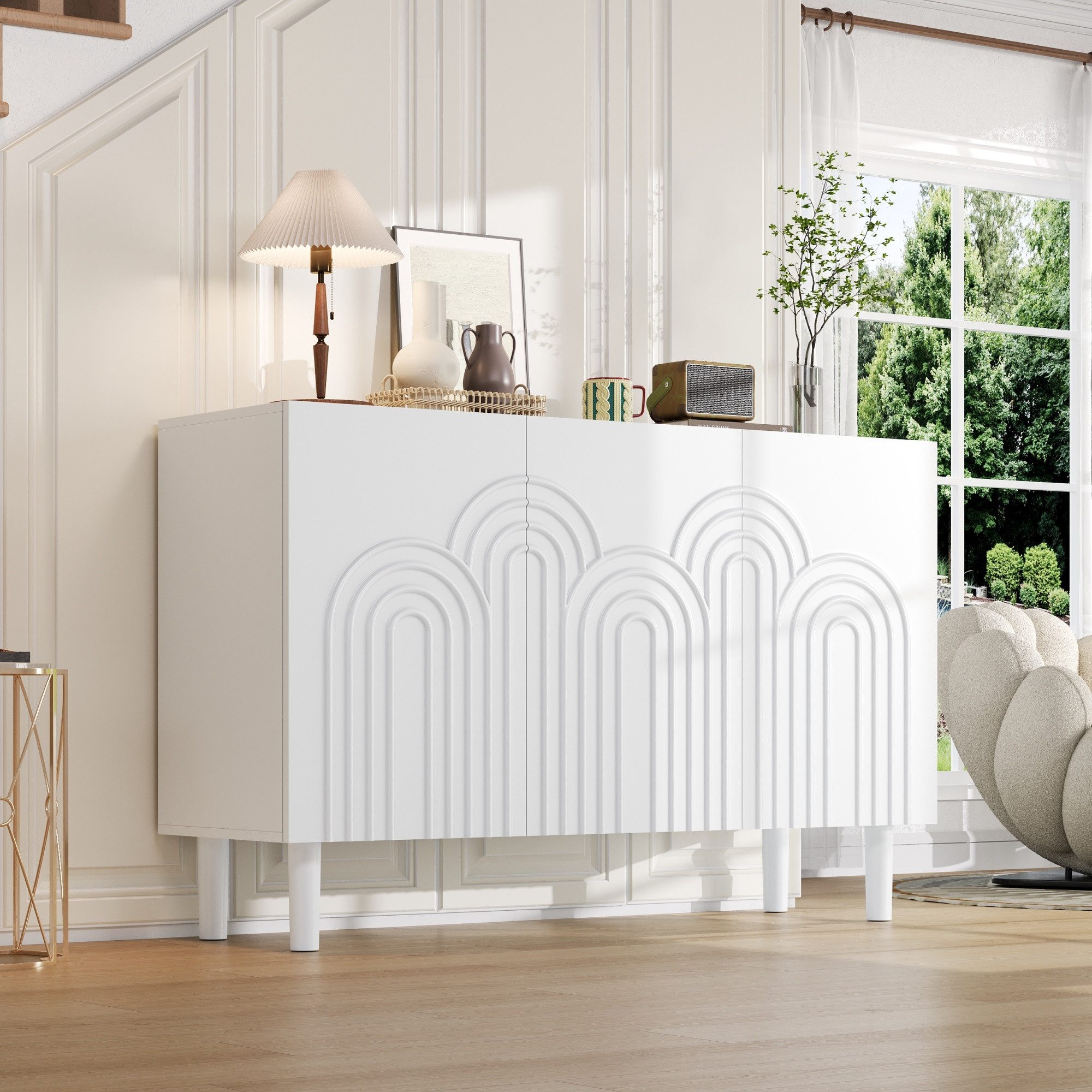 Merax Sideboard Wohnzimmerschrank mit 16 cm günstig online kaufen