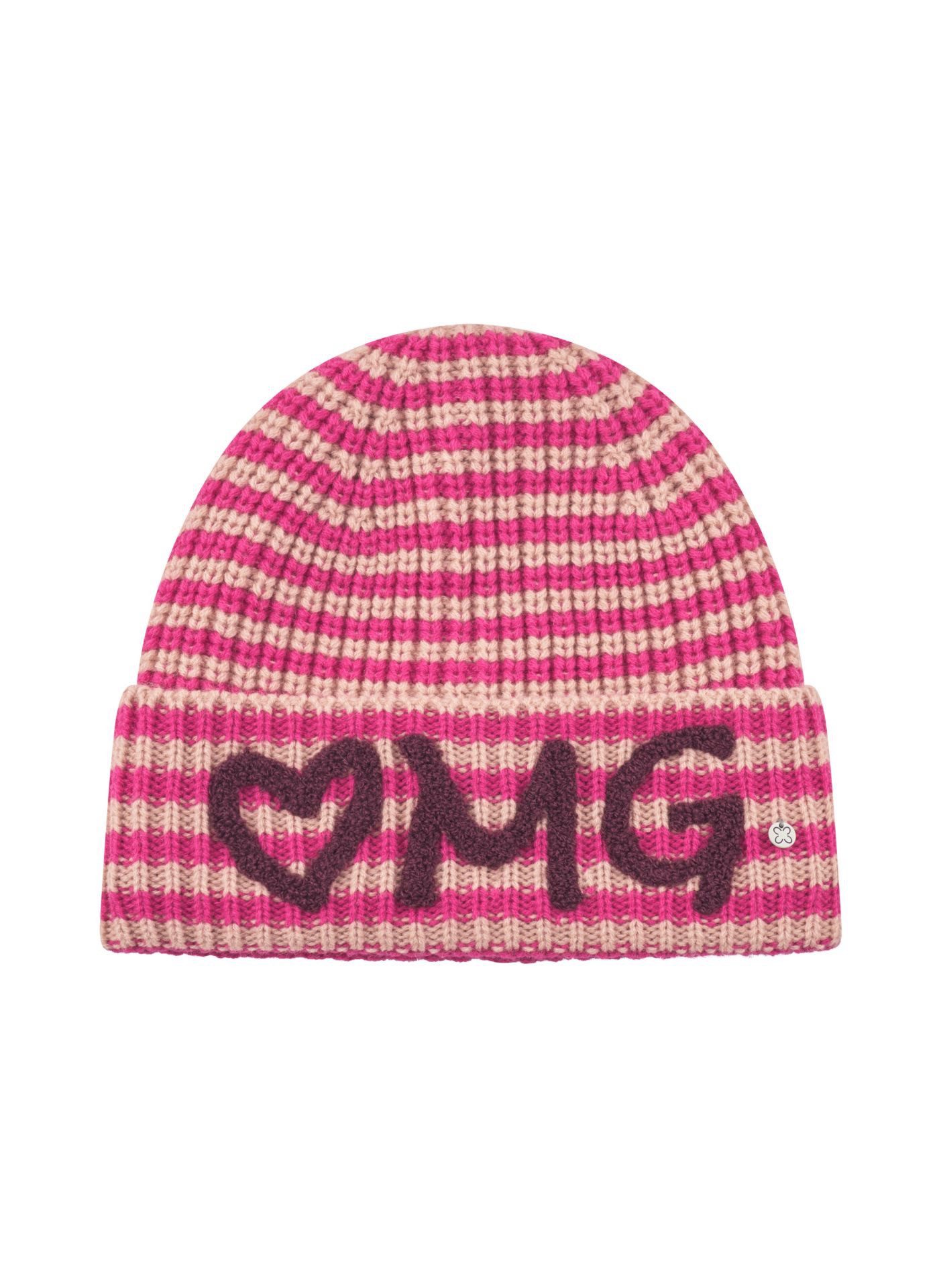 Codello Strickmütze Codello Mütze mit gestricktem Streifenmuster und OMG-Pa günstig online kaufen
