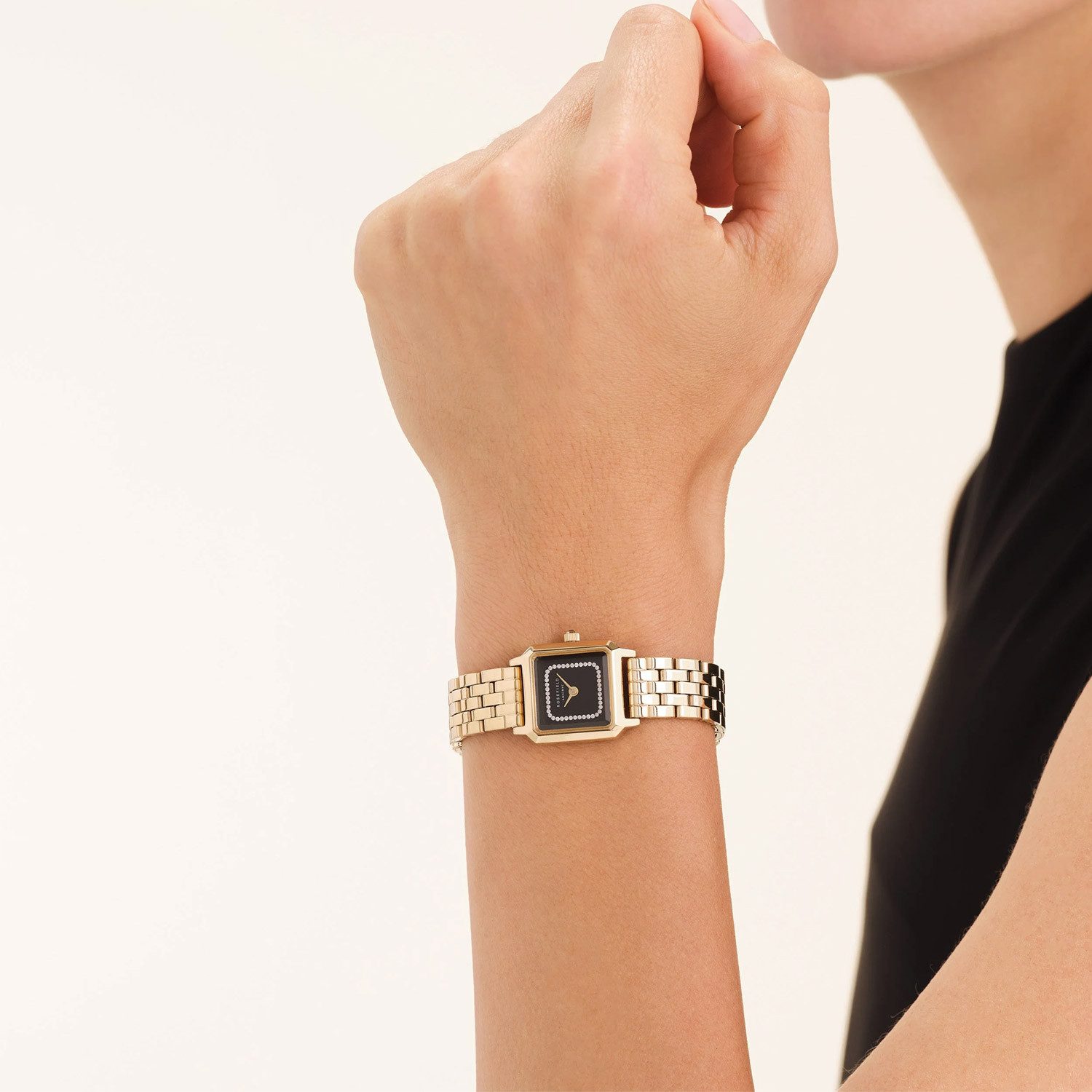 ROSEFIELD Quarzuhr Boxelle Goldfarben mit en