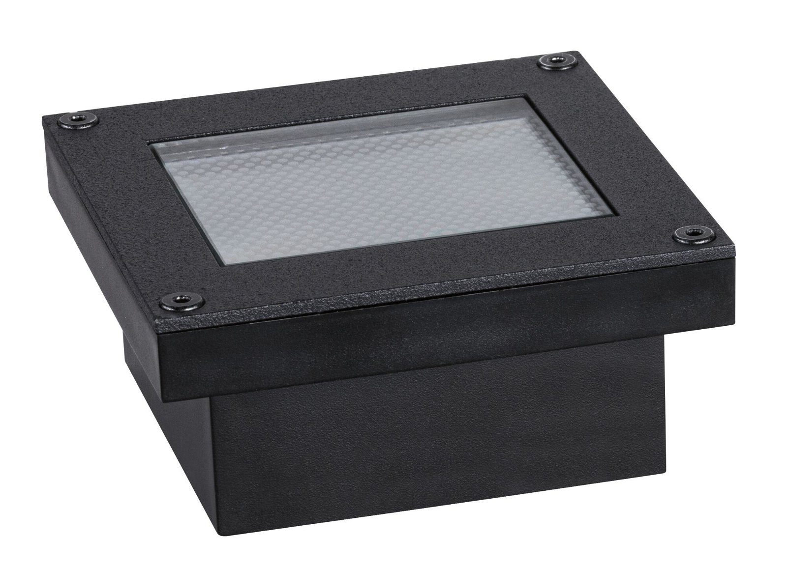 Paulmann LED Einbauleuchte Solar Bodeneinbauleuchte Domenic IP67 3000K 0,12lm Schwarz, LED fest integriert, Warmweiß
