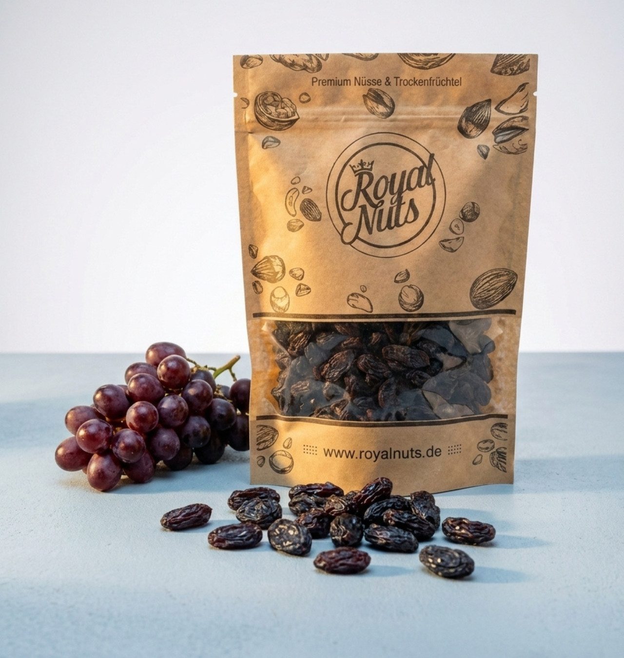 Royalnuts Genuss GmbH Trockenfrüchte 1000g Rosinen dunkel & unbehandelt, Royalnuts