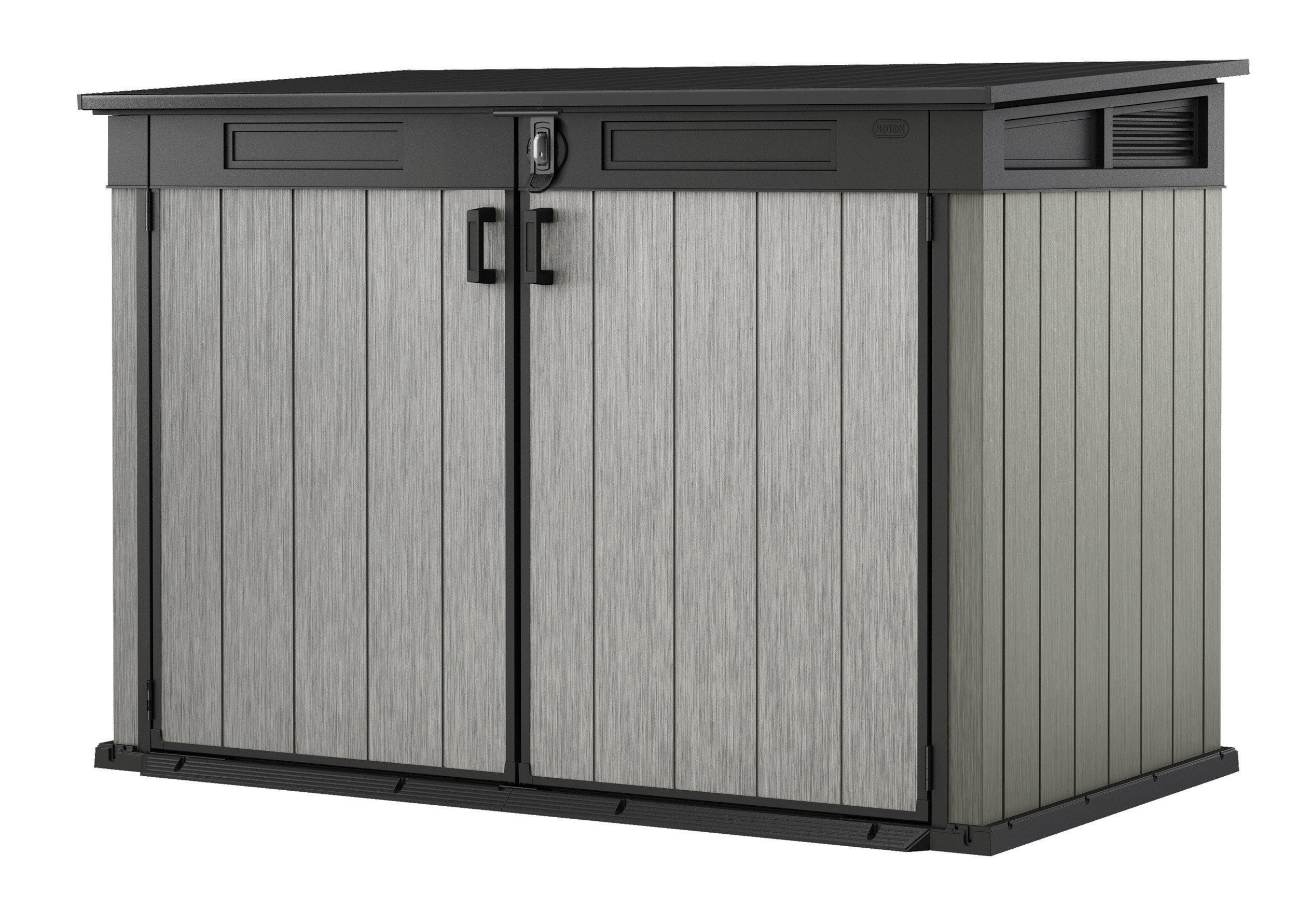 Keter Mülltonnenbox Keter DUOTECH Mülltonnenbox GRANDE STORE, 2020 L, 2x 360 L Tonnen