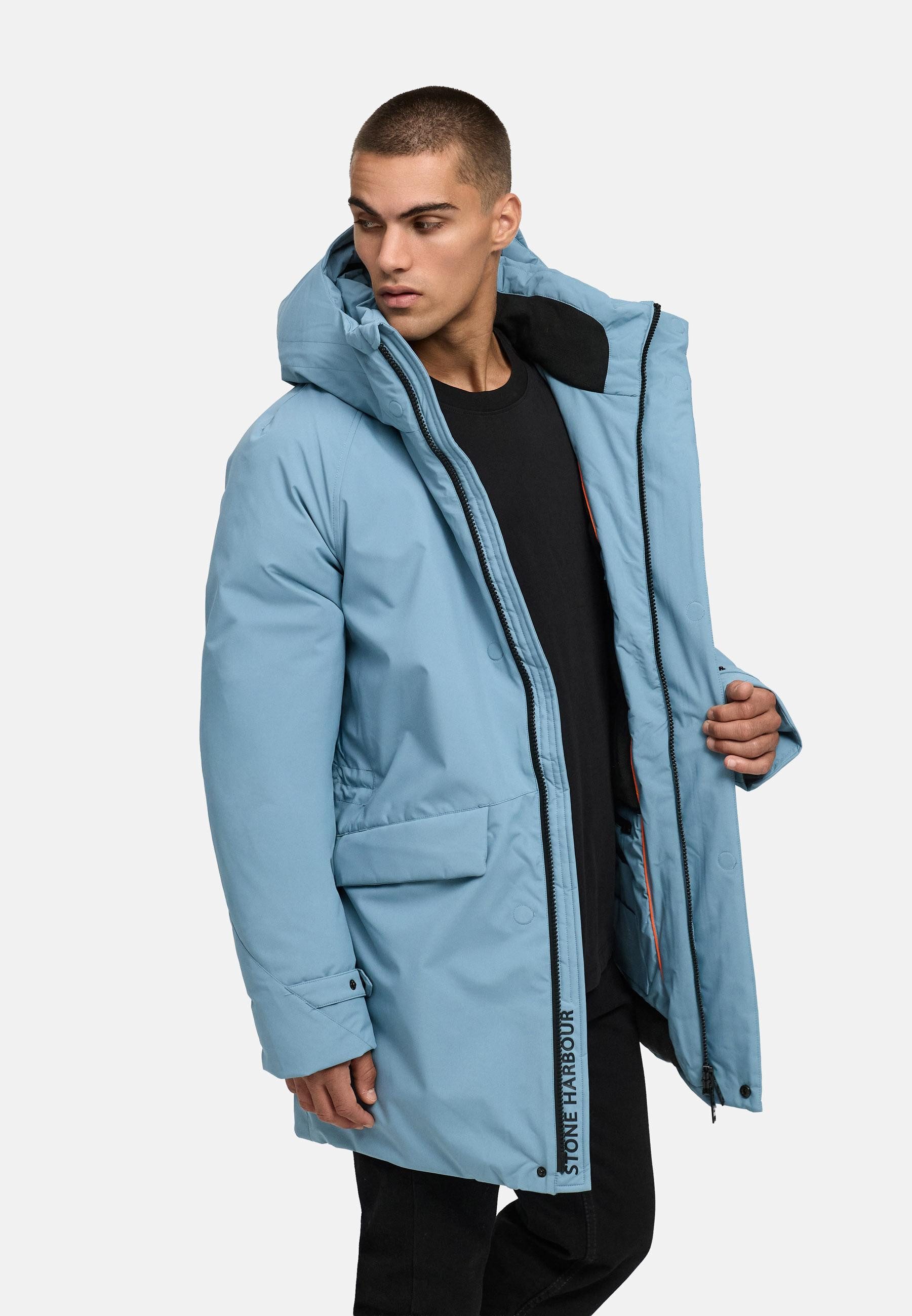 Stone Harbour Wintermantel Emriis XX Warmer Herren Mantel mit Magnet-Knöpfen
