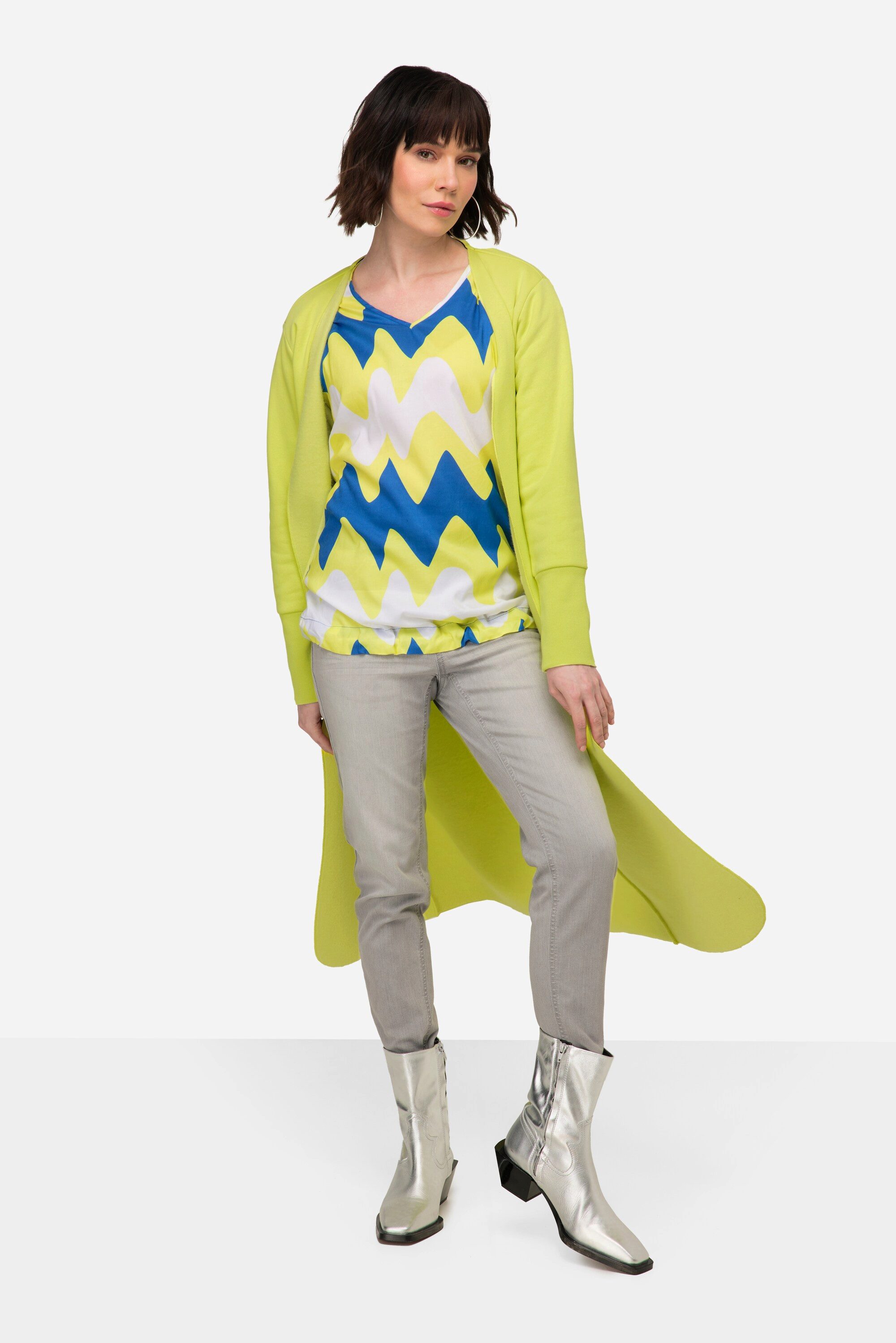 Laurasøn Sweatjacke Sweat-Cardigan Straight Fit offene günstig online kaufen
