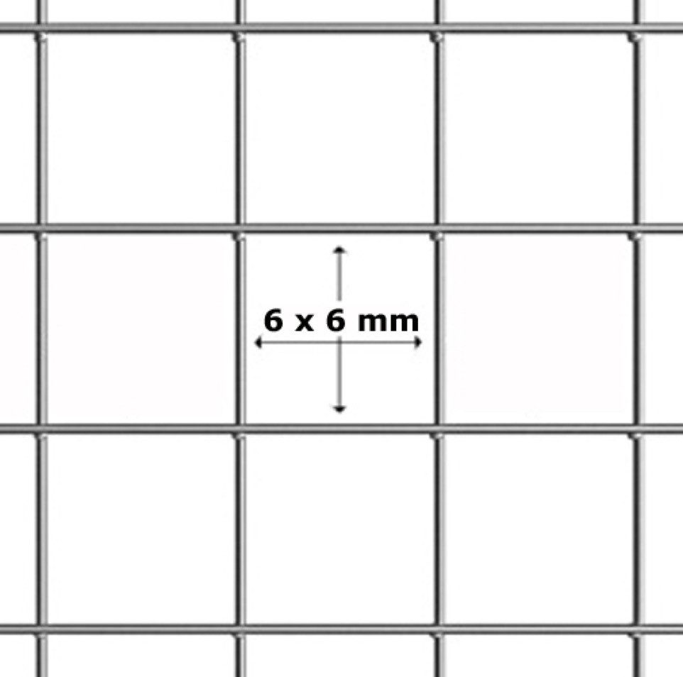 Garmix Volierendraht Verzinkt 50cm 25m 6x6mm 0,65mm
