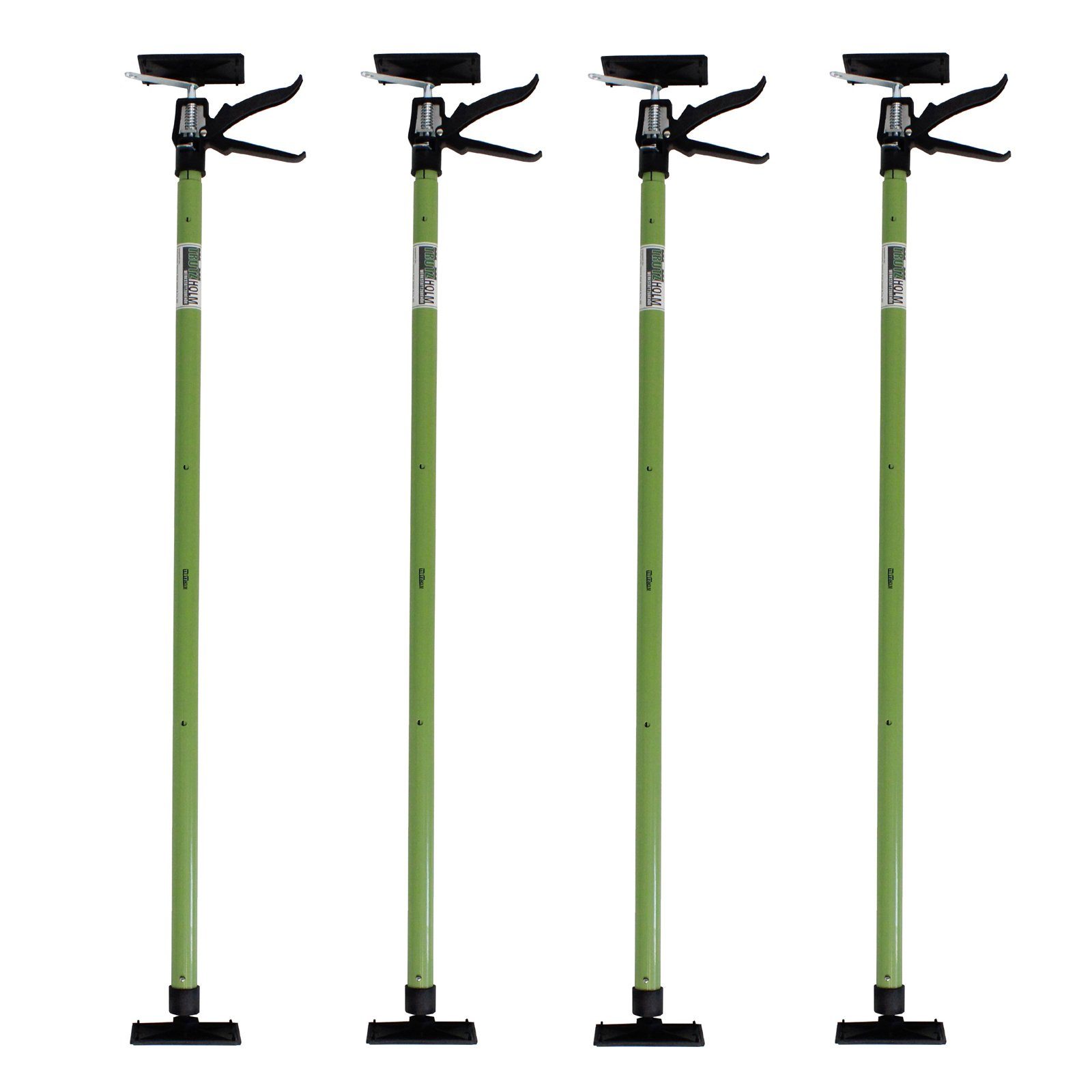 TRUTZHOLM Montageklemme 4x Deckenstütze Einhandstütze Montagestütze Teleskopstütze 115-290cm, B: 13 cm, L: 290 cm, (4erSet, 4-tlg), materialschonend