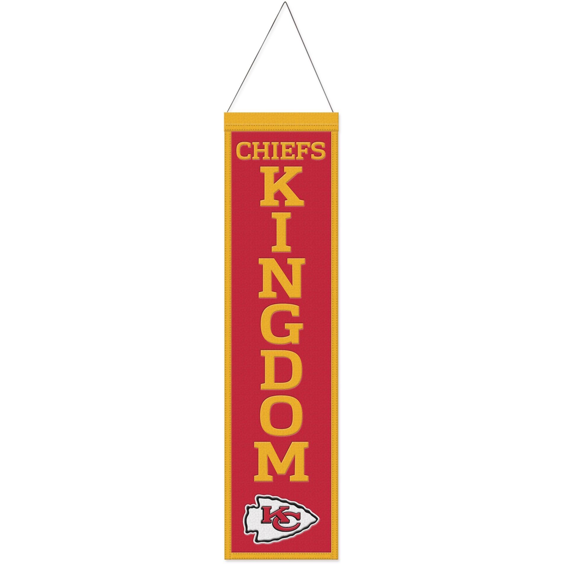 80x20cm SLOGAN Chiefs Teams Kansas WinCraft Wool Banner City Wanddekoobjekt NFL