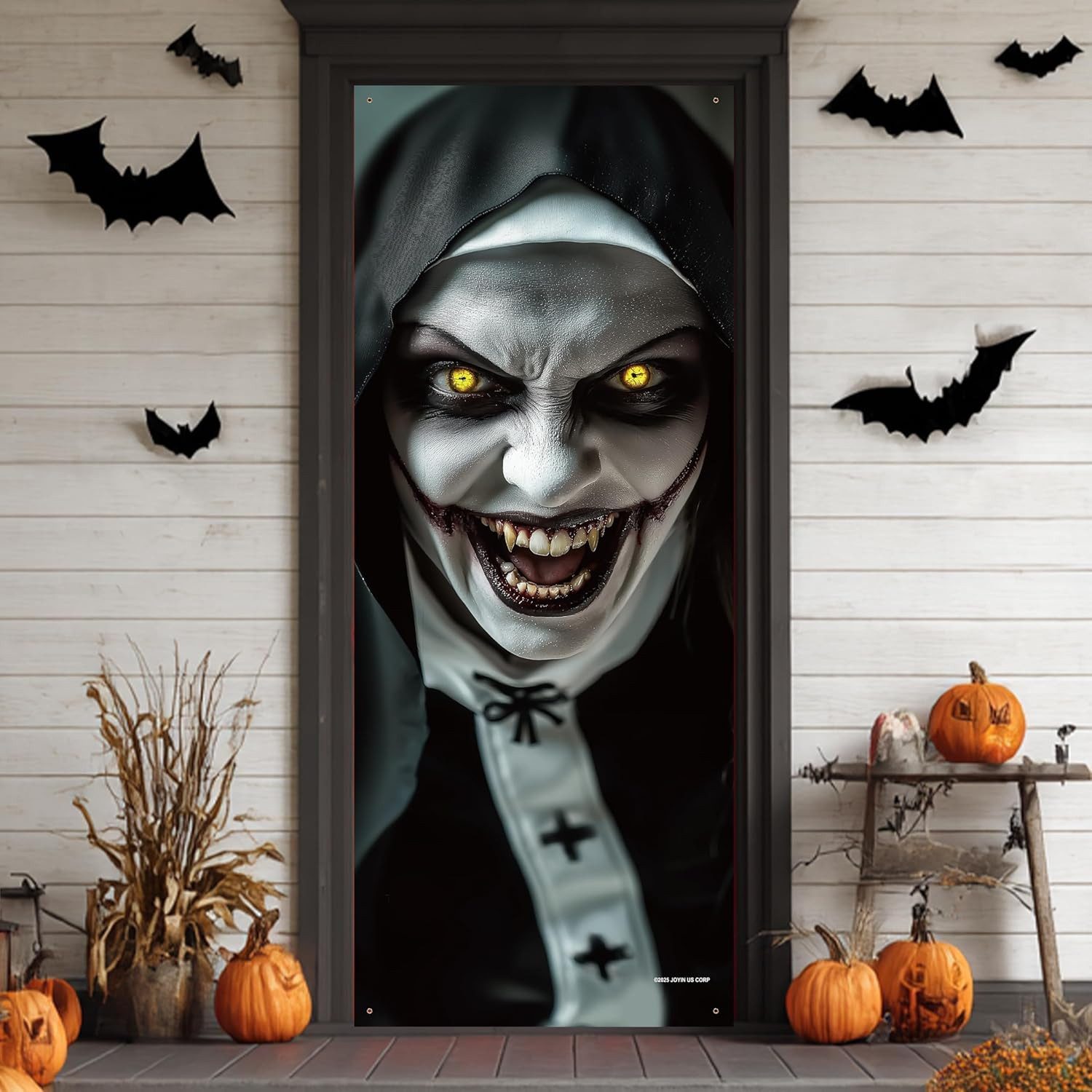 JOYIN Aufkleber JOYIN Halloween 3D Nonne Tür Aufkleber, 203x71cm, Geist Dekor