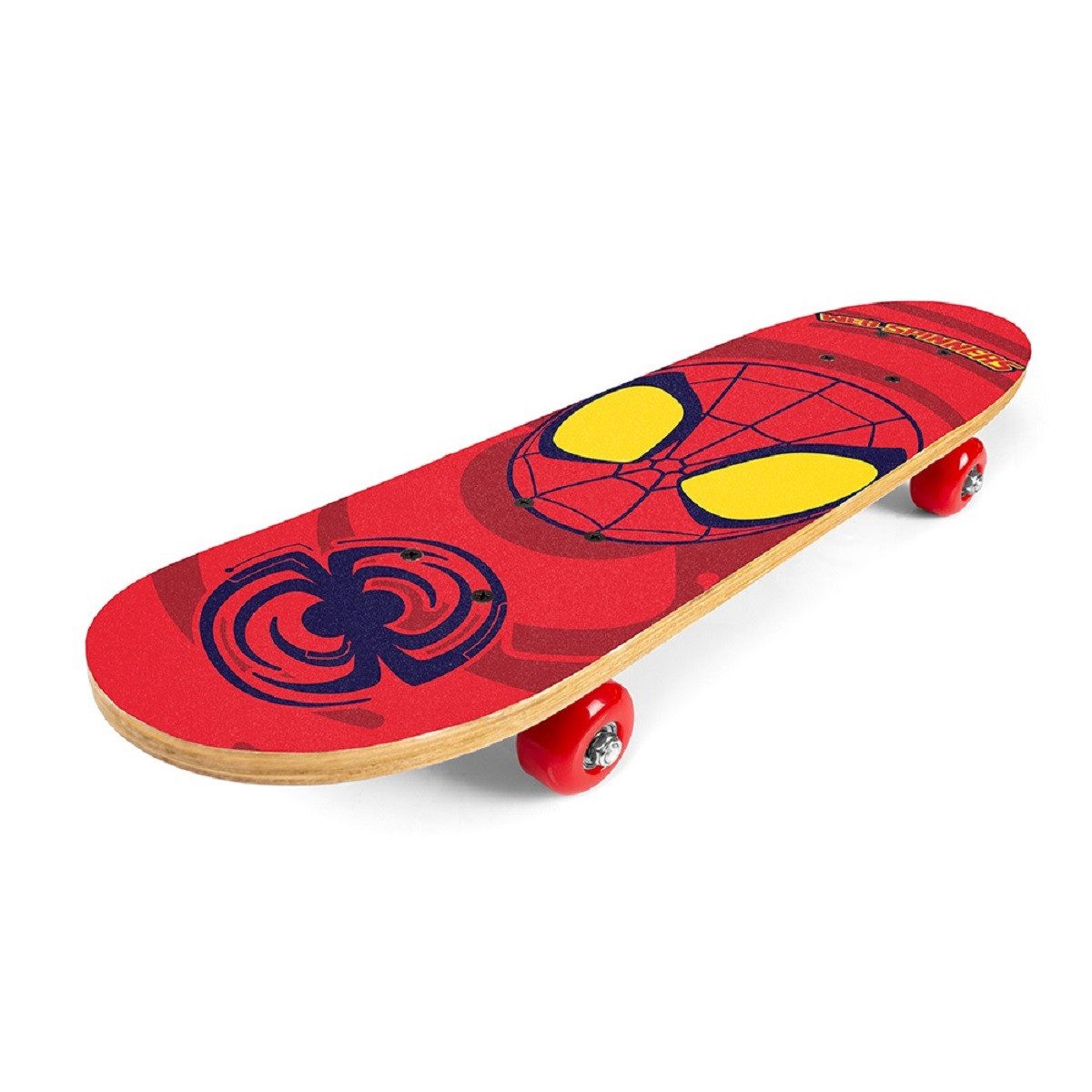 Spiderman Skateboard 24” aus Holz – 61 cm – bis 50 kg belastbar für Kinder (1-St), Rutschfest