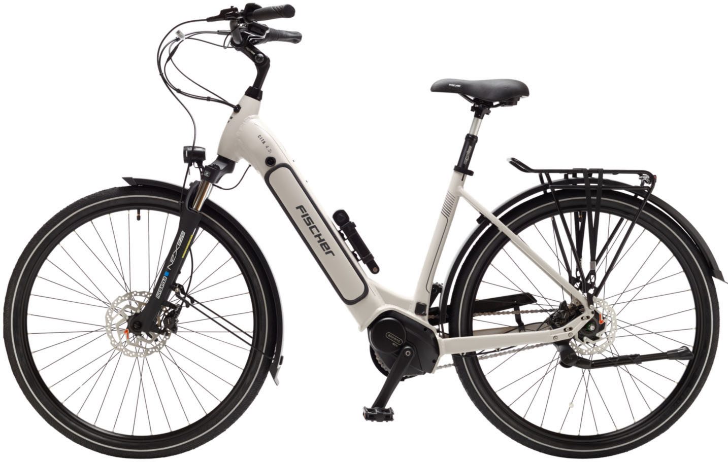 FISCHER Fahrrad E-Bike Cityrad CITA 4.3i 630, 7 Gang Shimano NEXUS Schaltwerk, Mittelmotor, 630 Wh, (mit Akku-Ladegerät, mit Werkzeug), Pedelec, Elektrofahrrad für Damen und Herren