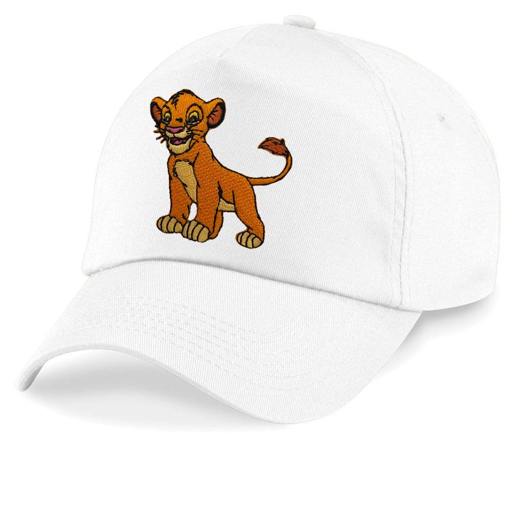 Blondie & Brownie Baseball Cap Kinder Simba Stick Patch Lion König der Löwen Nala One Size Weiss | Baseball Caps