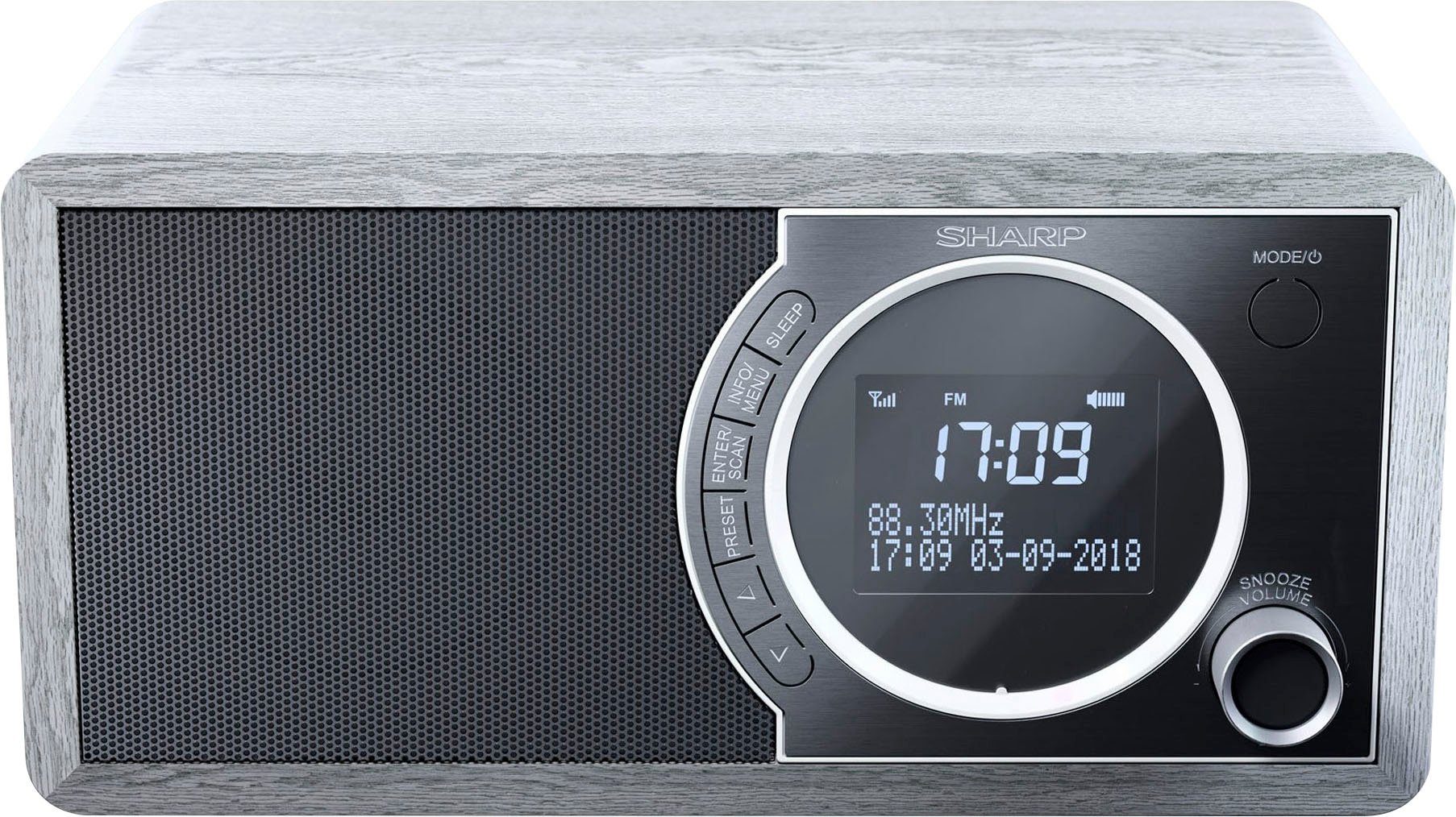 Sharp DR-450 Digitalradio (DAB) (Digitalradio (DAB), Automatische Senderverfolgung, FM-Tuner mit RDS, 6 W)