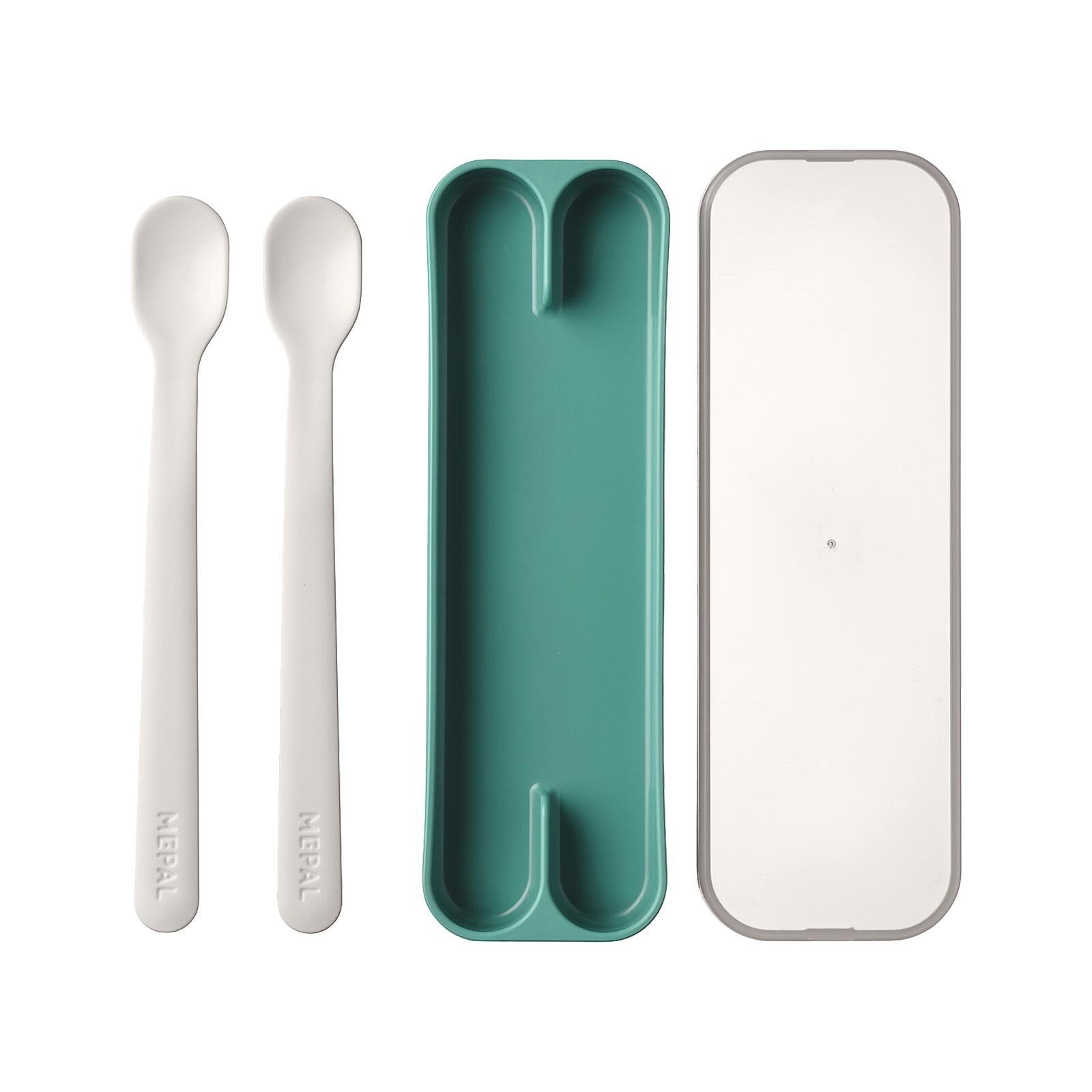 Mepal Kinderbesteck Mio Fütterlöffel 2er Set (2-tlg), Kunststoff, Spülmaschinengeeignet, Mikrowellengeeignet