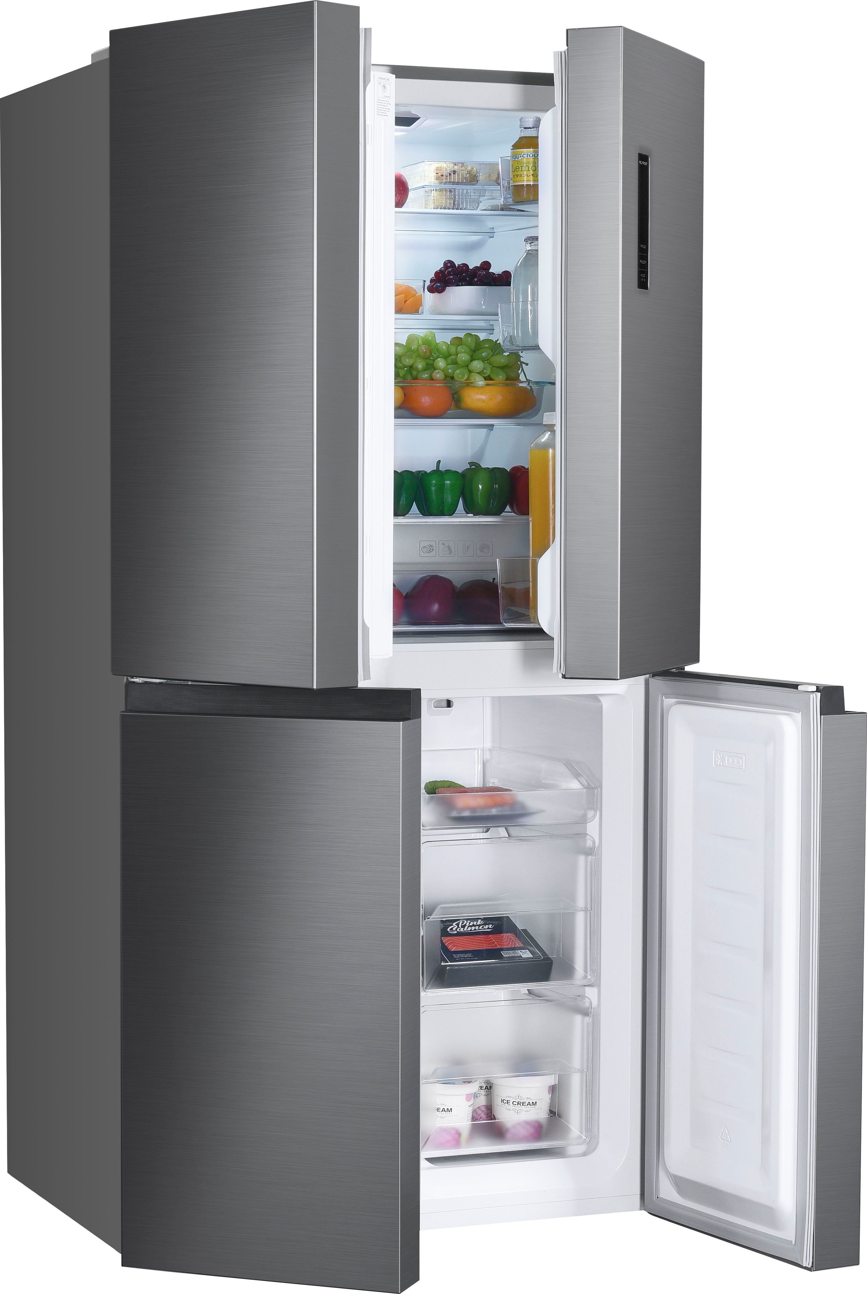 Hanseatic Multi Door HCDC18080CI, 180 cm hoch, 79 cm breit, NoFrost, Display, Türalarm