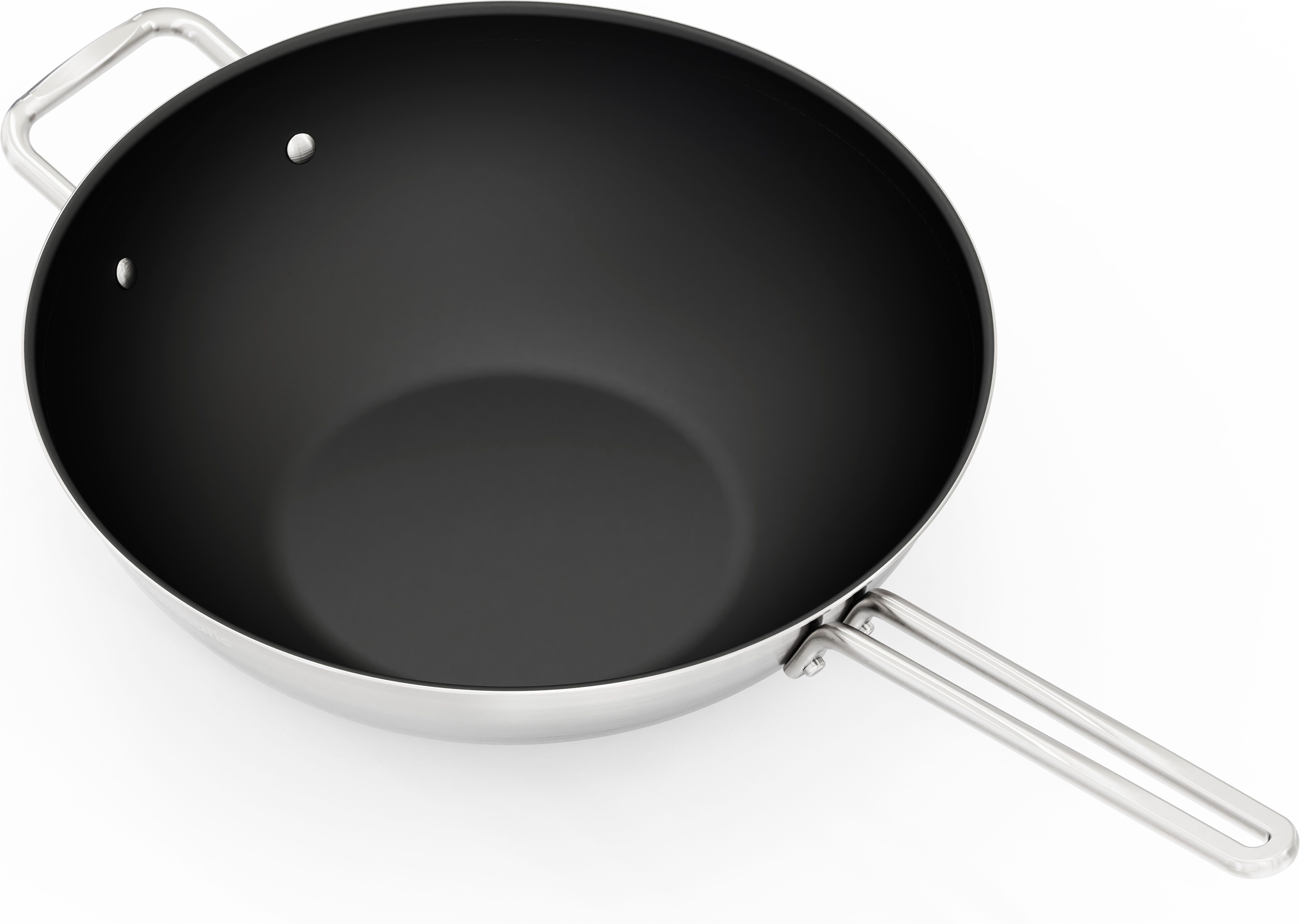 Hanseatic Wok DAILY, Ø ca. 32 cm, mit Antihaftbeschichtung, Edelstahl 18/10 (1-tlg), für alle Herdarten, Induktion