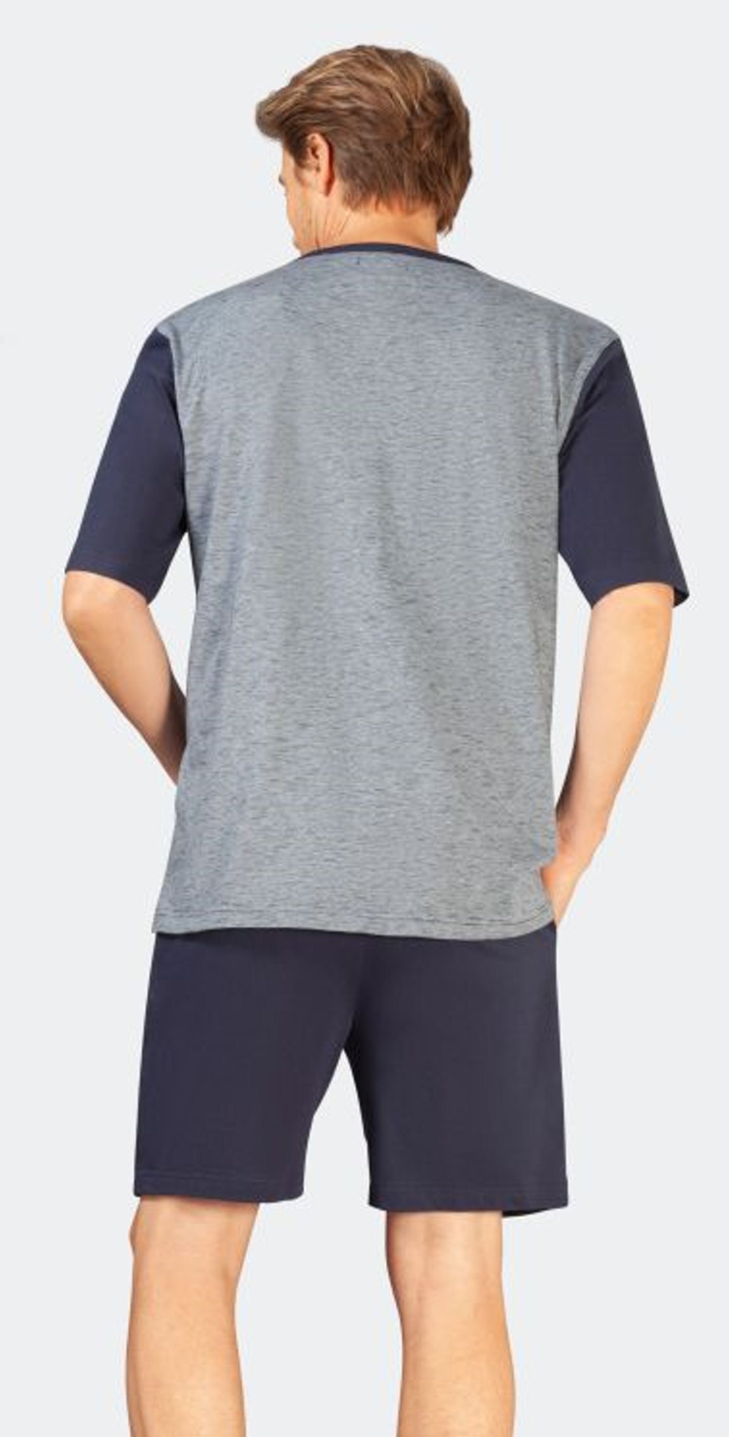 Hajo Shorty Herren Schlafanzug kurz (2 tlg) Baumwolle