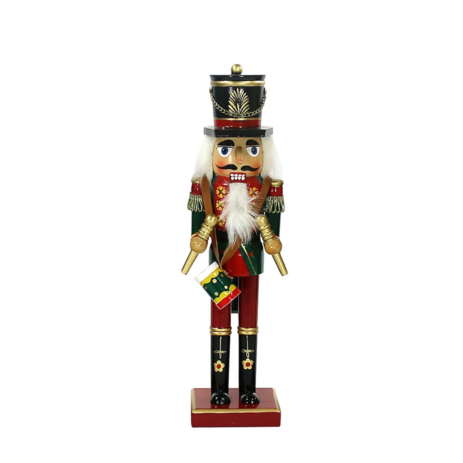 SIGRO Weihnachtsfigur Weihnachts-Nussknacker, mittel altdeutsch (1 St) Trommler