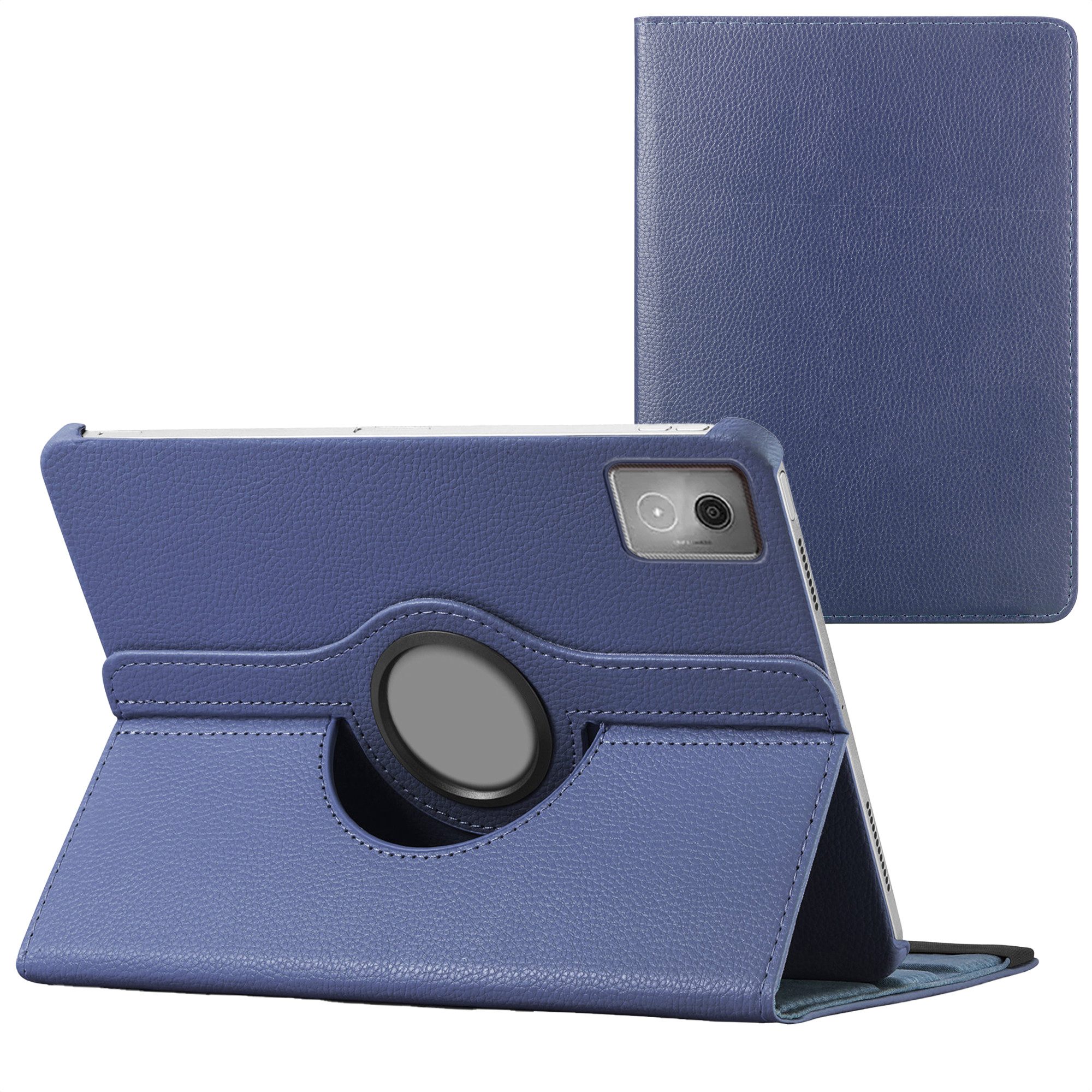 imoshion Tablet-Mappe imoshion 360° drehbare Klapphülle Lenovo Idea Tab - Dunkelblau