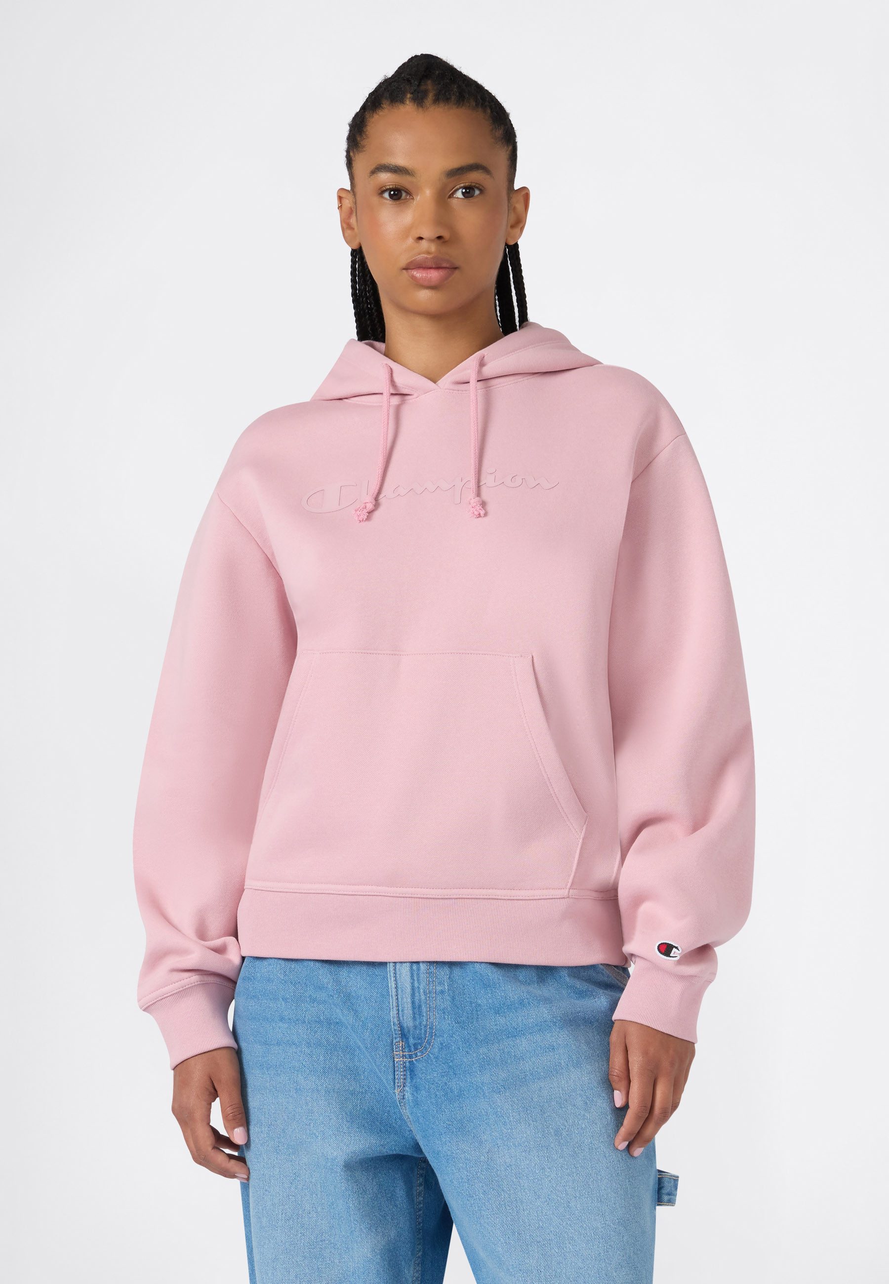 Champion Kapuzensweatshirt SPORTWEAR HOODIE Standard Fit mit Langarm-Design, aus Baumwolle und Polyester, Standard Fit