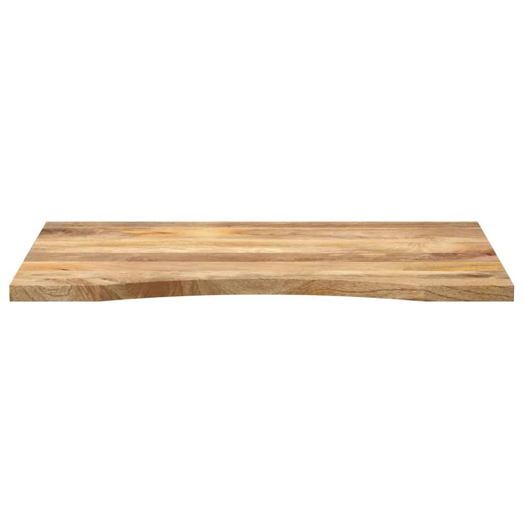 vidaXL Tischplatte Schreibtischplatte mit Aussparung 100x60x2,5cm Massivholz