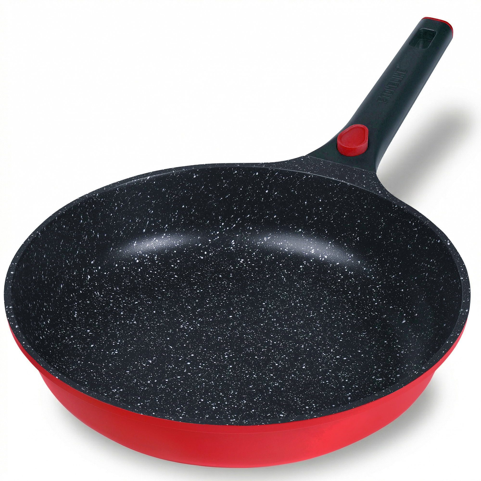 STONELINE Bratpfanne SMART 28 cm, rot, abnehmbarer Griff, Induktion, Aluminiumguss (1-tlg)